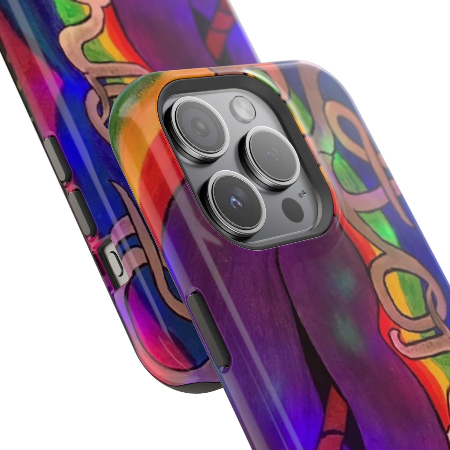 Vibrant Impact-Resistant Phone Cases, Colorful Phone Covers, Artistic Phone Protection, Unique Cases for Travel, Gift for Creative Souls
