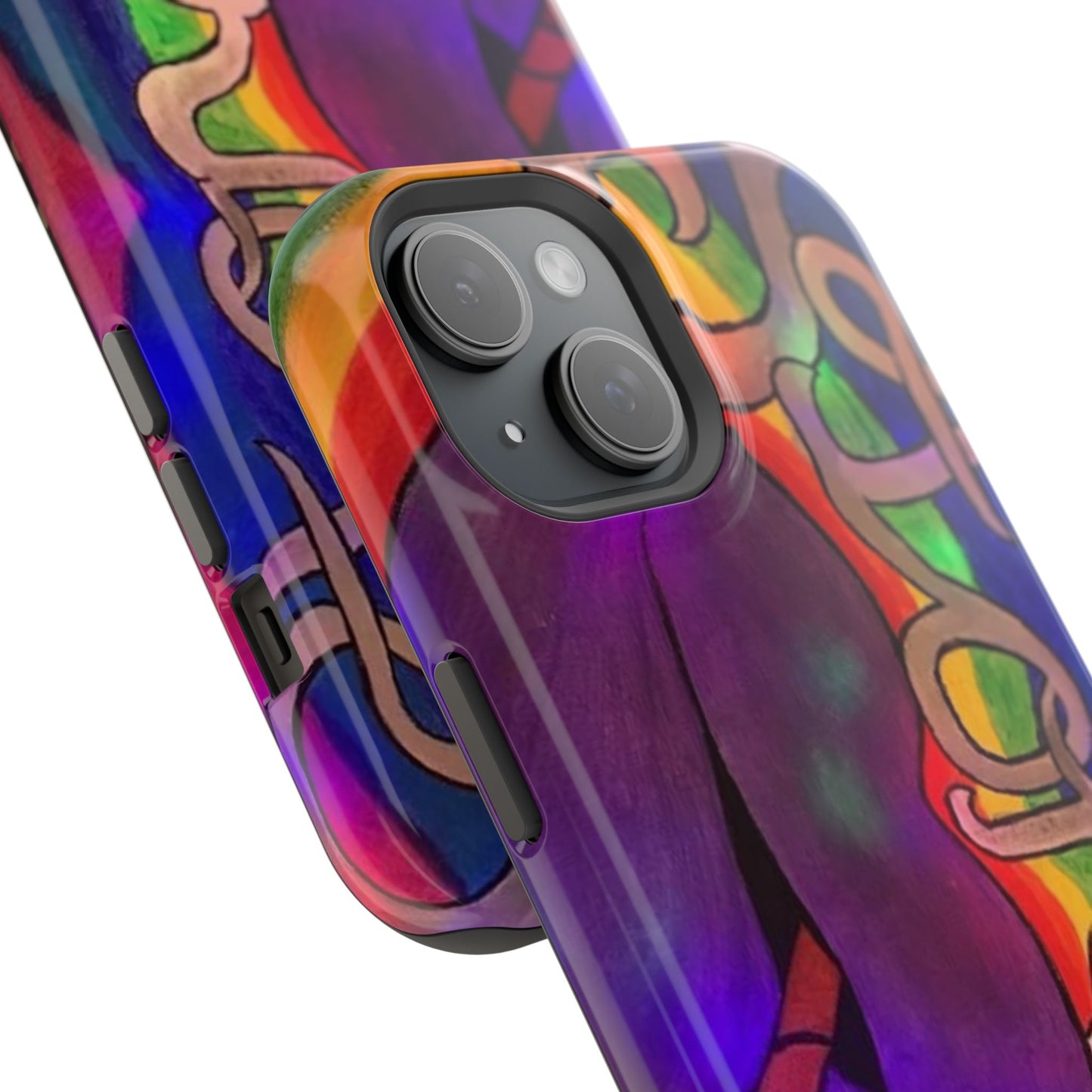 Vibrant Impact-Resistant Phone Cases, Colorful Phone Covers, Artistic Phone Protection, Unique Cases for Travel, Gift for Creative Souls