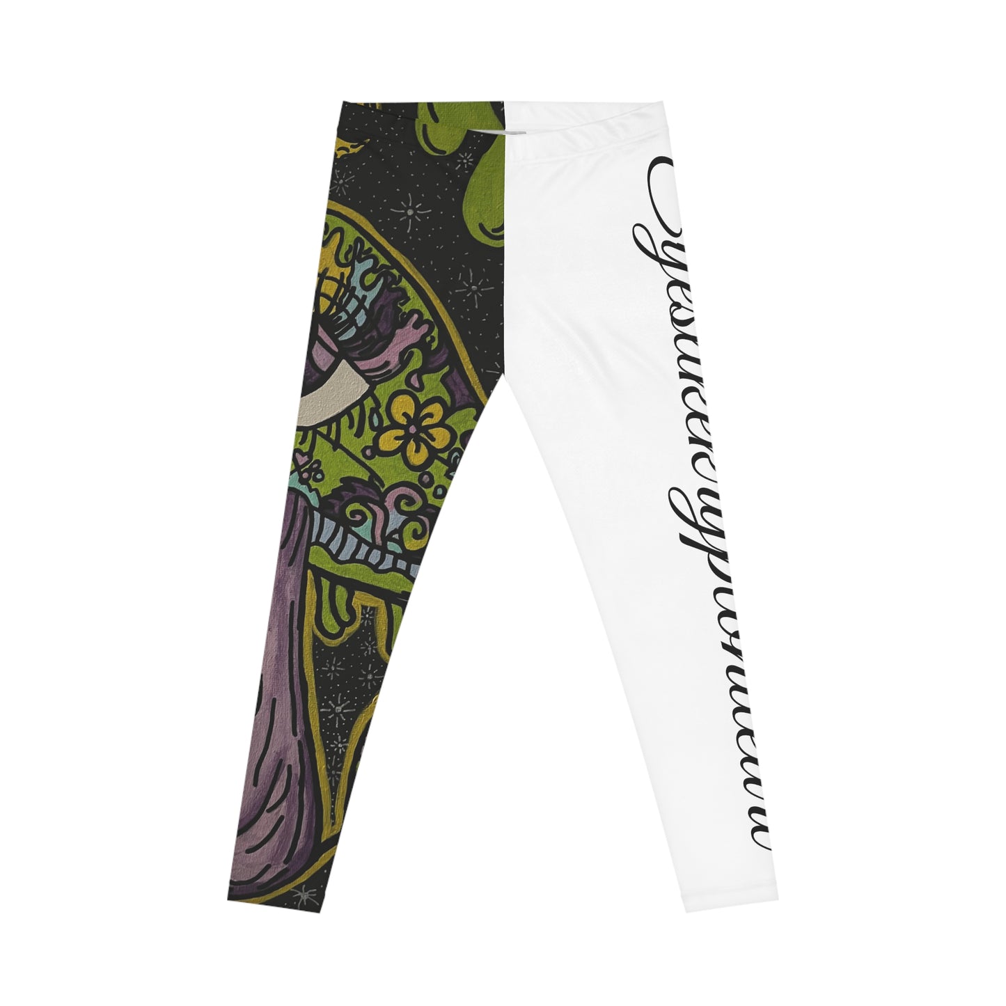 Women's Artistic Leggings - Colorful AOP Yoga Pants, Casual Wear, Festival Fashion, Comfortable Activewear, Gift for Her