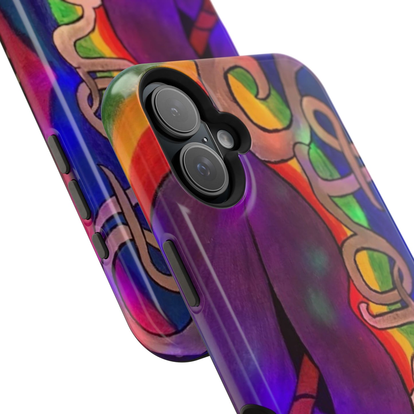 Vibrant Impact-Resistant Phone Cases, Colorful Phone Covers, Artistic Phone Protection, Unique Cases for Travel, Gift for Creative Souls