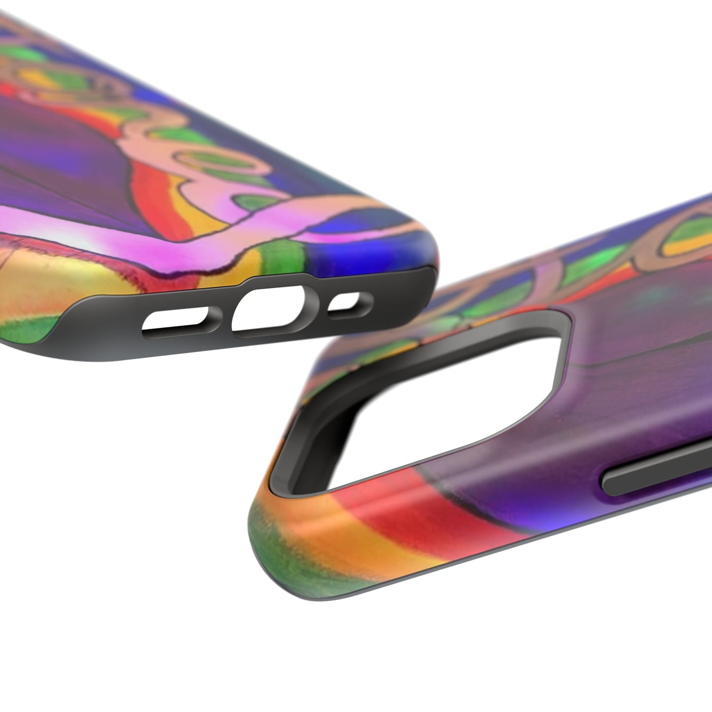 Vibrant Impact-Resistant Phone Cases, Colorful Phone Covers, Artistic Phone Protection, Unique Cases for Travel, Gift for Creative Souls