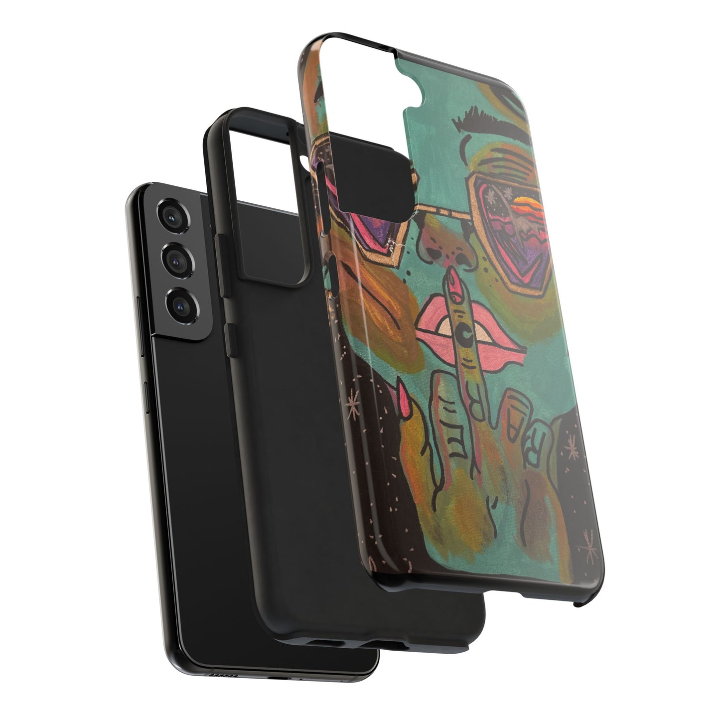 Vibrant Art Phone Case - Bold & Unique Tough Cases for Protection, Artistic Design Silicone Cover, Stylish Phone Accessory