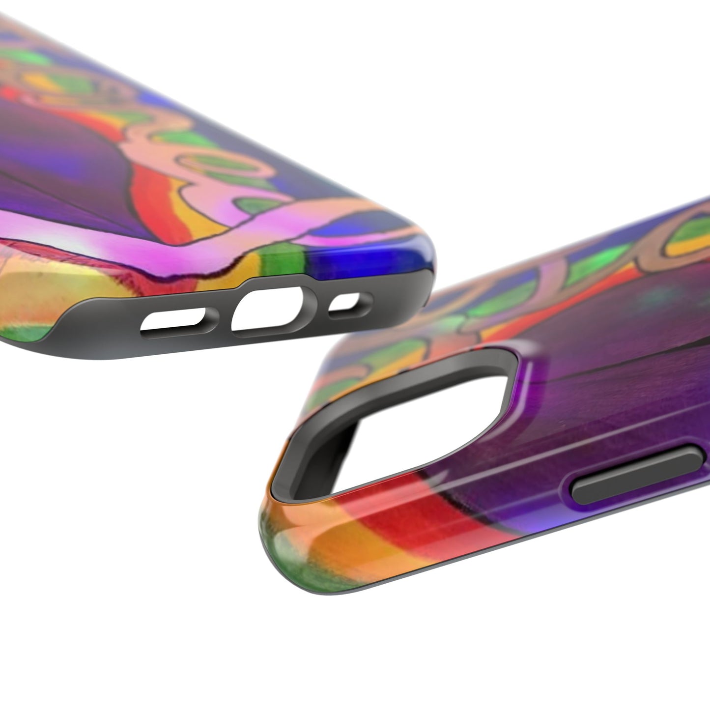 Vibrant Impact-Resistant Phone Cases, Colorful Phone Covers, Artistic Phone Protection, Unique Cases for Travel, Gift for Creative Souls