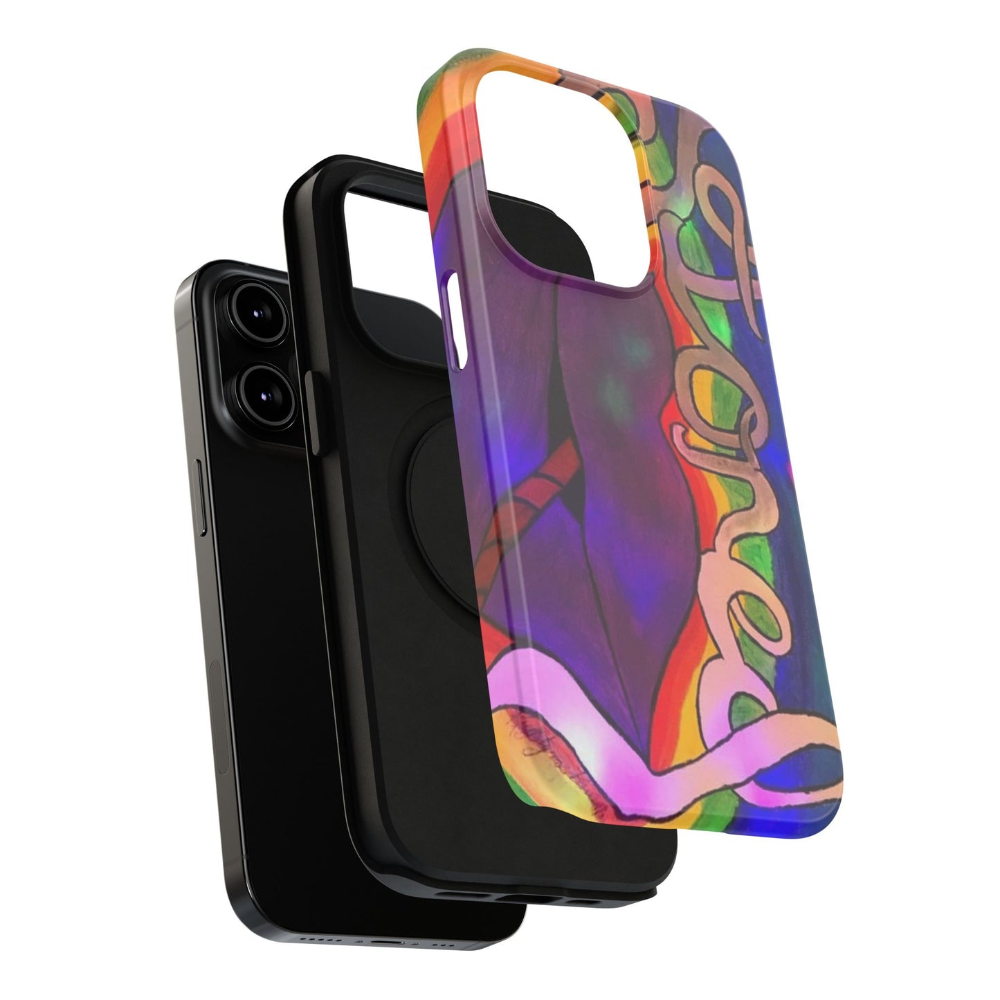 Vibrant Impact-Resistant Phone Cases, Colorful Phone Covers, Artistic Phone Protection, Unique Cases for Travel, Gift for Creative Souls