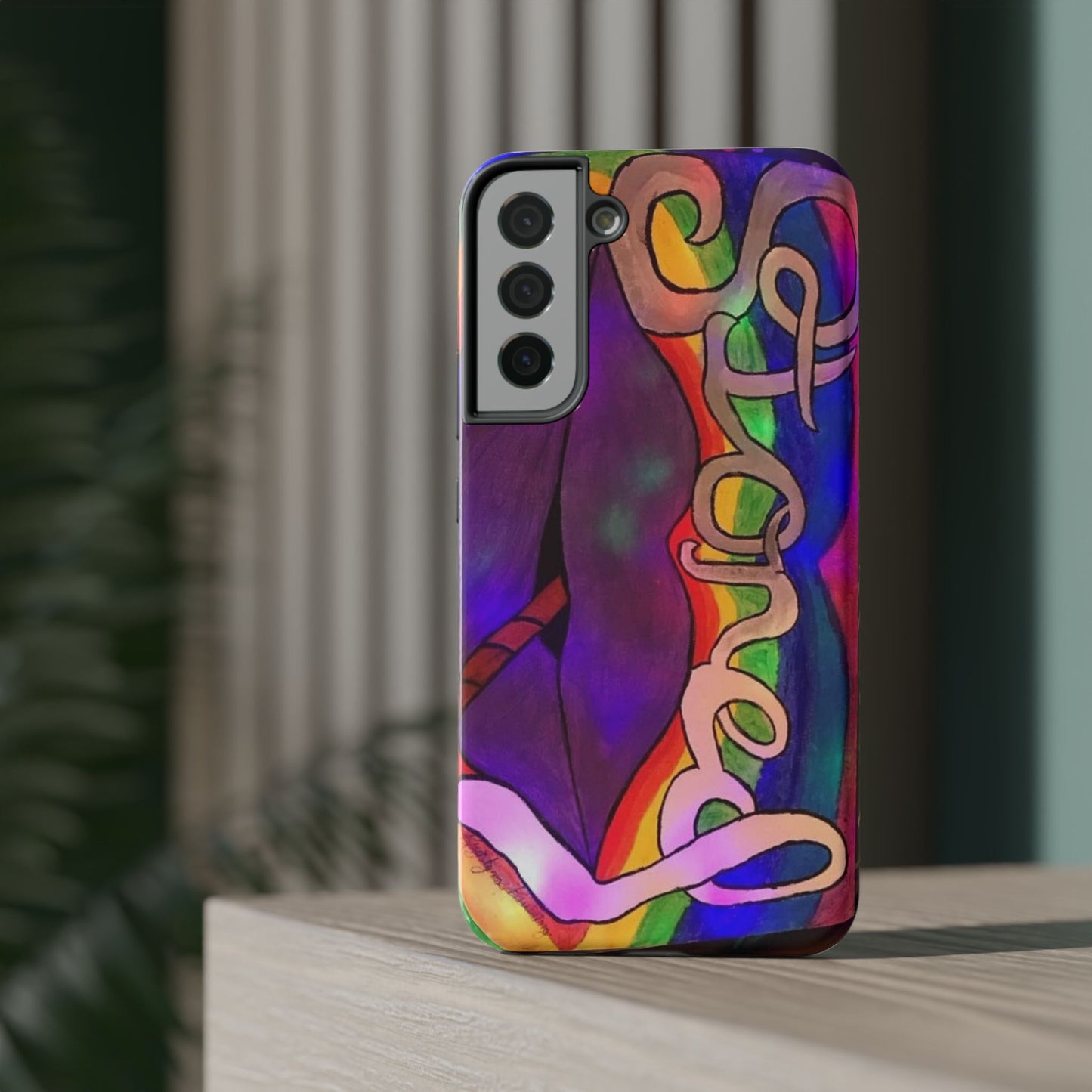 Vibrant Impact-Resistant Phone Cases, Colorful Phone Covers, Artistic Phone Protection, Unique Cases for Travel, Gift for Creative Souls