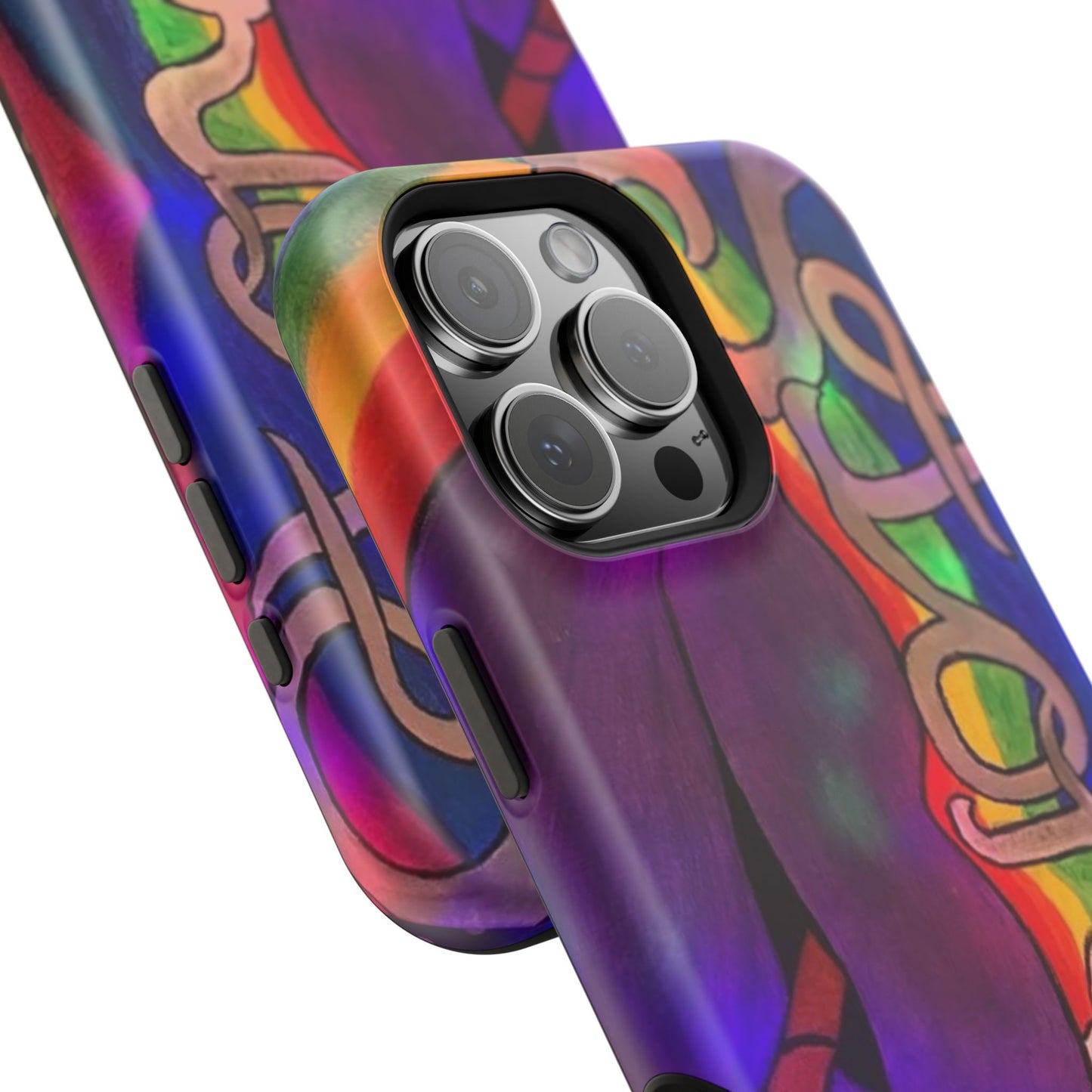 Vibrant Impact-Resistant Phone Cases, Colorful Phone Covers, Artistic Phone Protection, Unique Cases for Travel, Gift for Creative Souls