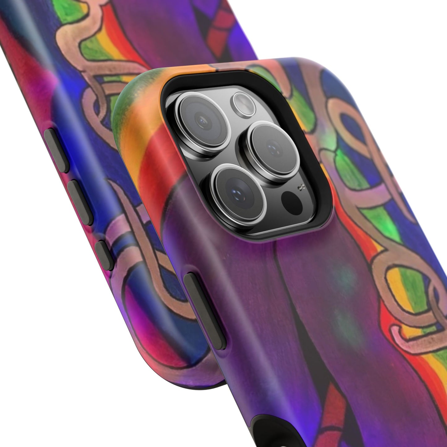 Vibrant Impact-Resistant Phone Cases, Colorful Phone Covers, Artistic Phone Protection, Unique Cases for Travel, Gift for Creative Souls