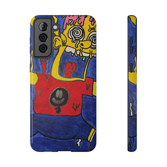 Colorful Impact-Resistant Phone Cases - Funky Artwork Cover, Phone Protection, Unique Gift, Fun Design, Cartoon Style