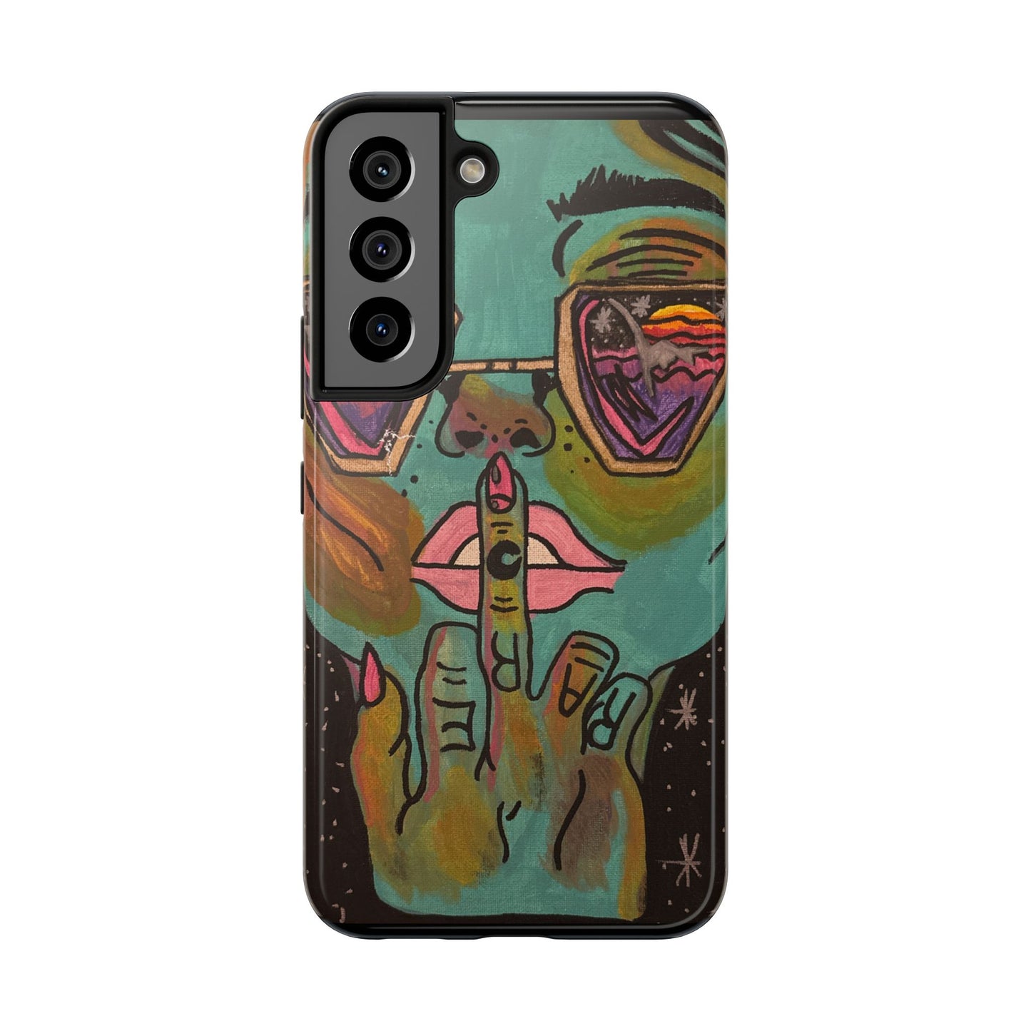 Vibrant Art Phone Case - Bold & Unique Tough Cases for Protection, Artistic Design Silicone Cover, Stylish Phone Accessory