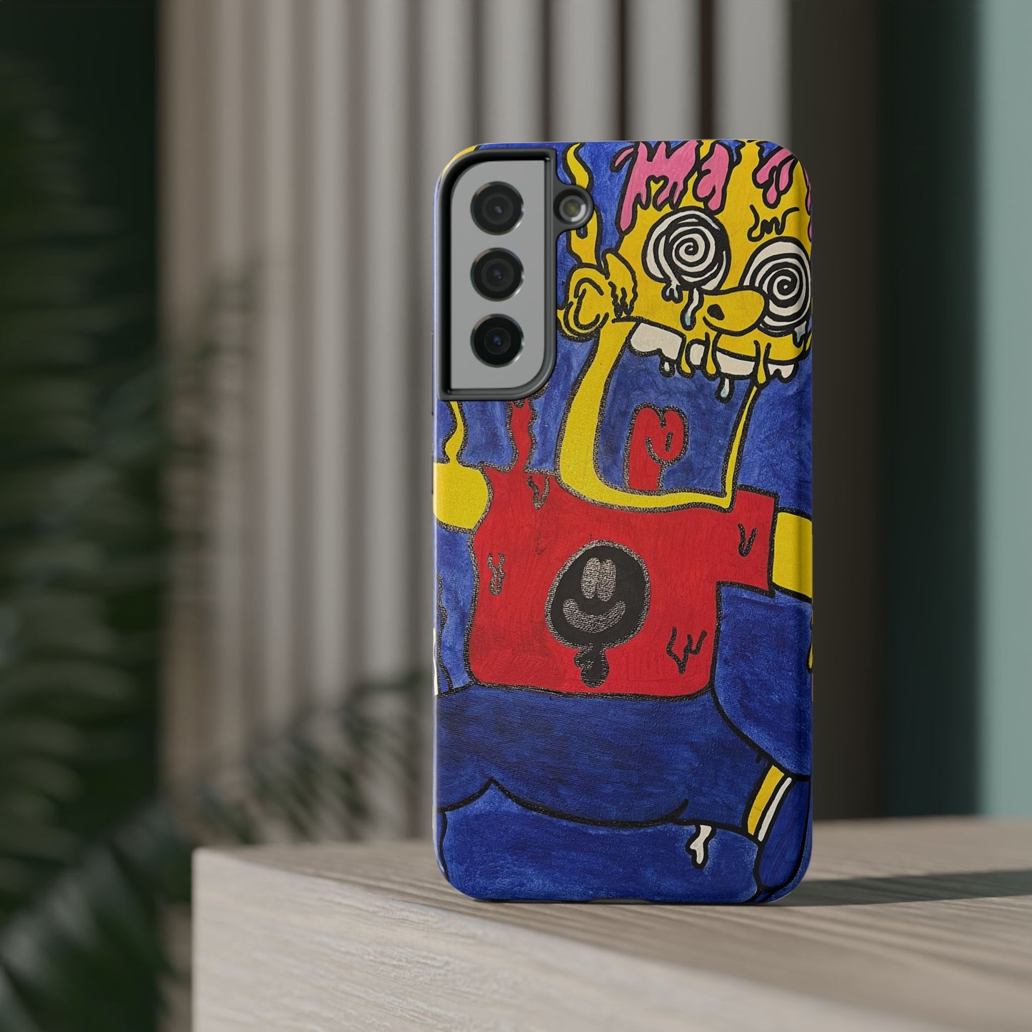 Colorful Impact-Resistant Phone Cases - Funky Artwork Cover, Phone Protection, Unique Gift, Fun Design, Cartoon Style