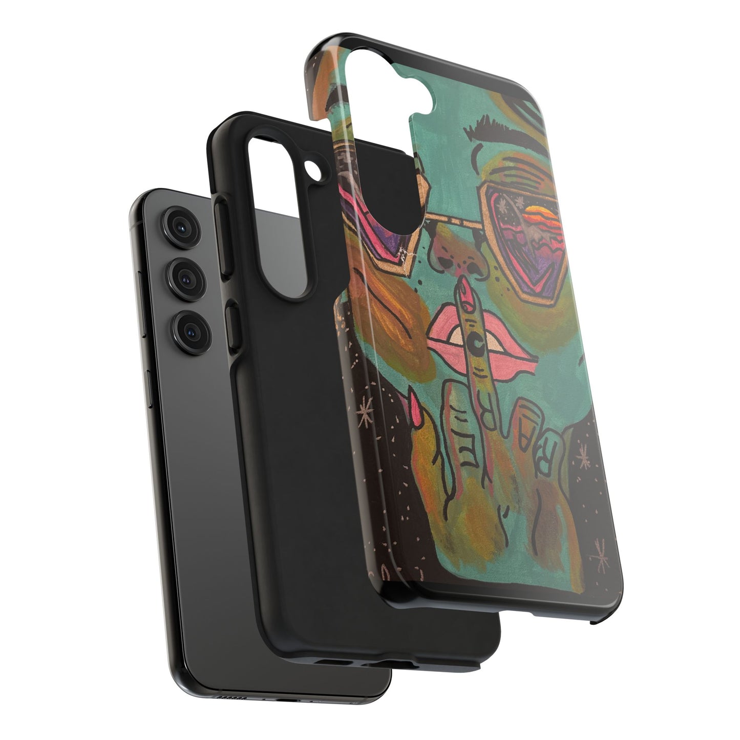 Vibrant Art Phone Case - Bold & Unique Tough Cases for Protection, Artistic Design Silicone Cover, Stylish Phone Accessory