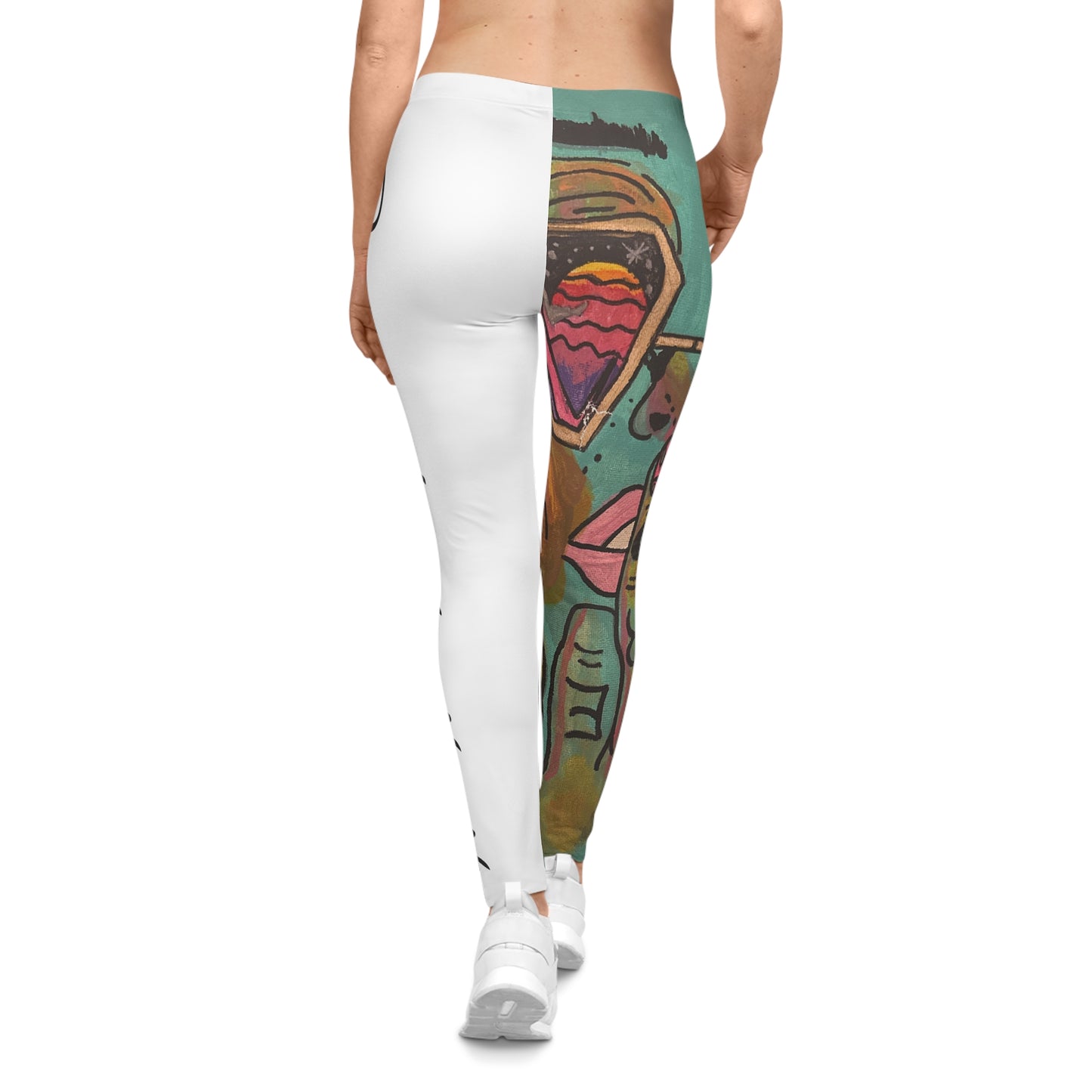 Vibrant Artistic Leggings with Eye-catching Graphics, Trendy Workout Pants, Unique Gift for Art Lovers, Casual Athleisure Wear, [...]