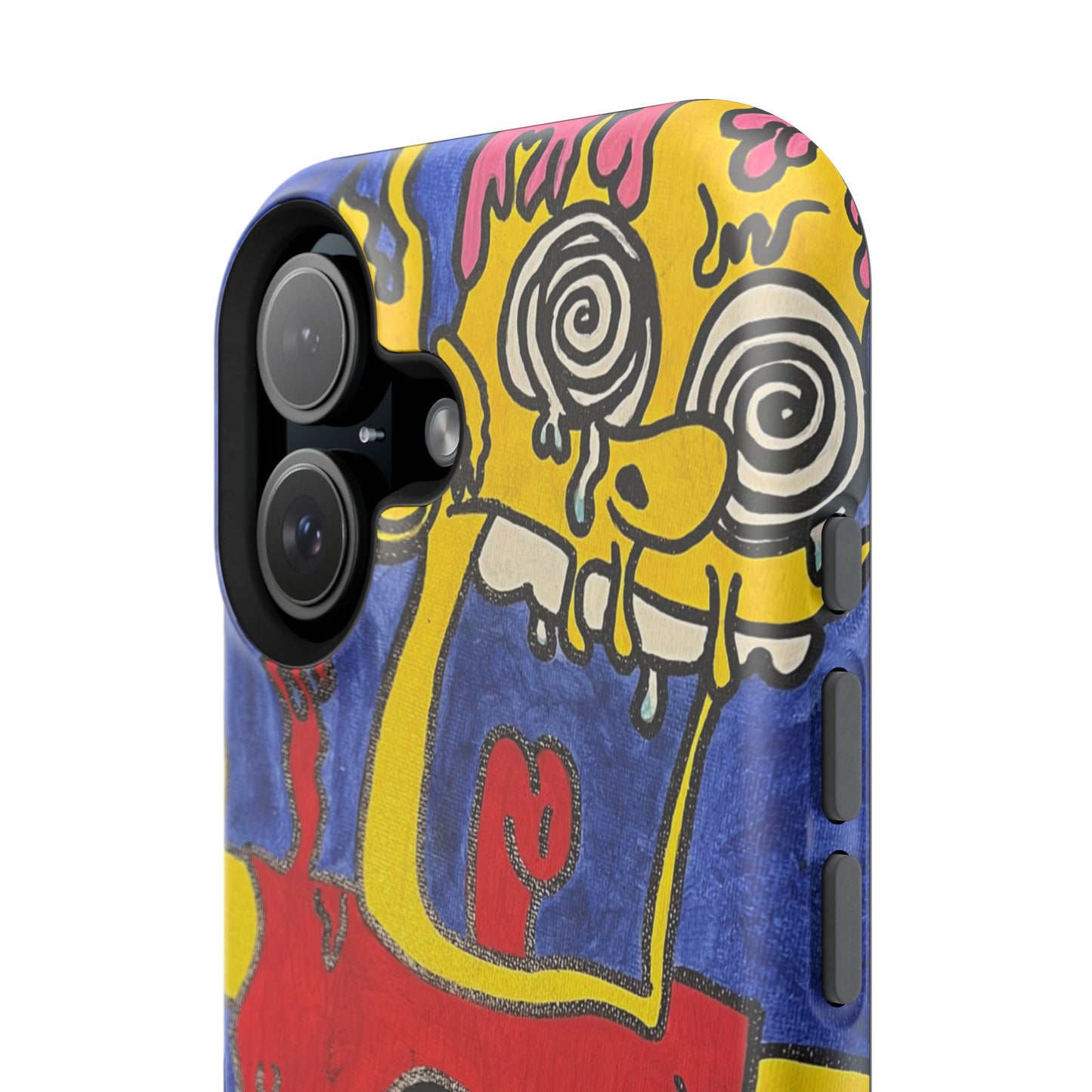 Colorful Impact-Resistant Phone Cases - Funky Artwork Cover, Phone Protection, Unique Gift, Fun Design, Cartoon Style
