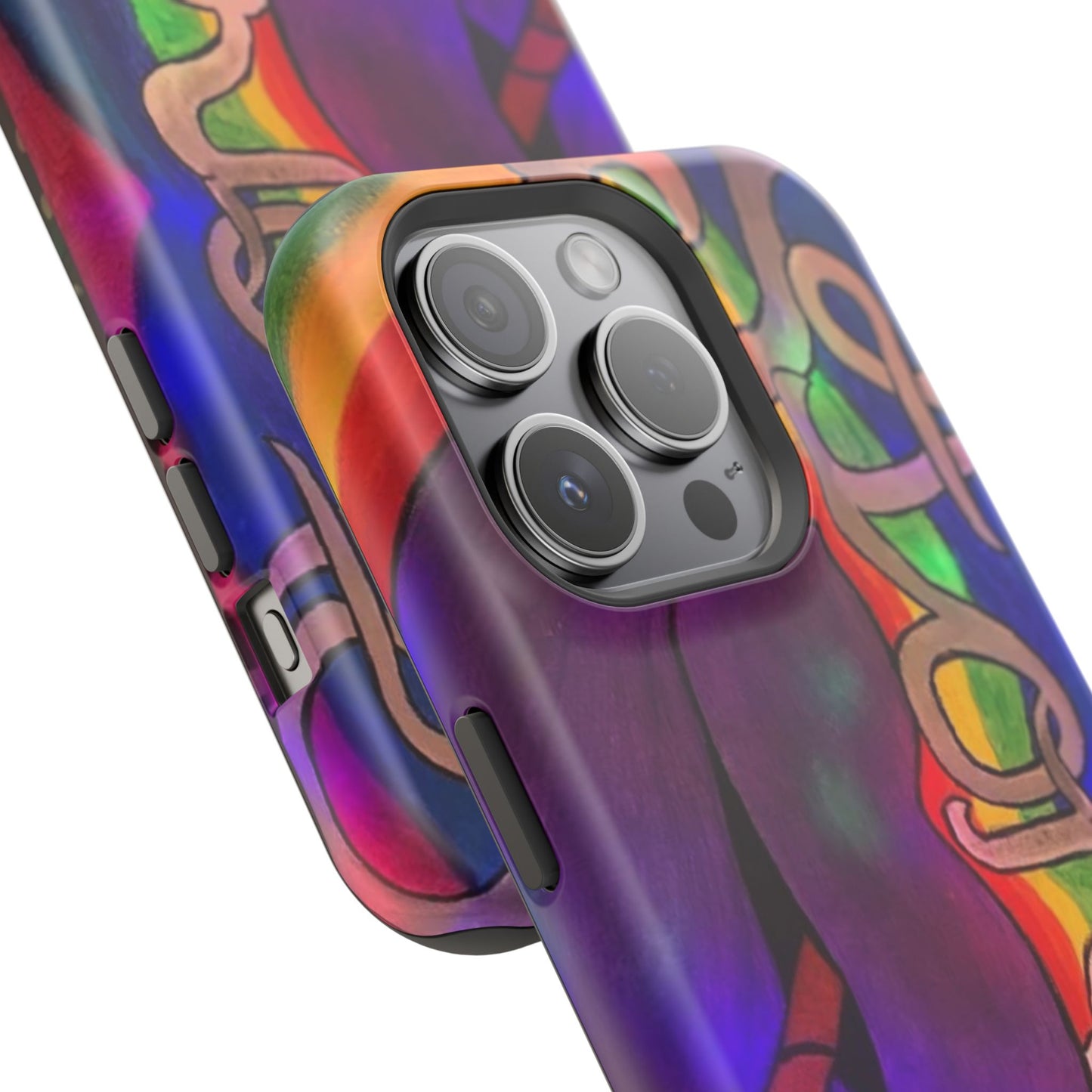 Vibrant Impact-Resistant Phone Cases, Colorful Phone Covers, Artistic Phone Protection, Unique Cases for Travel, Gift for Creative Souls