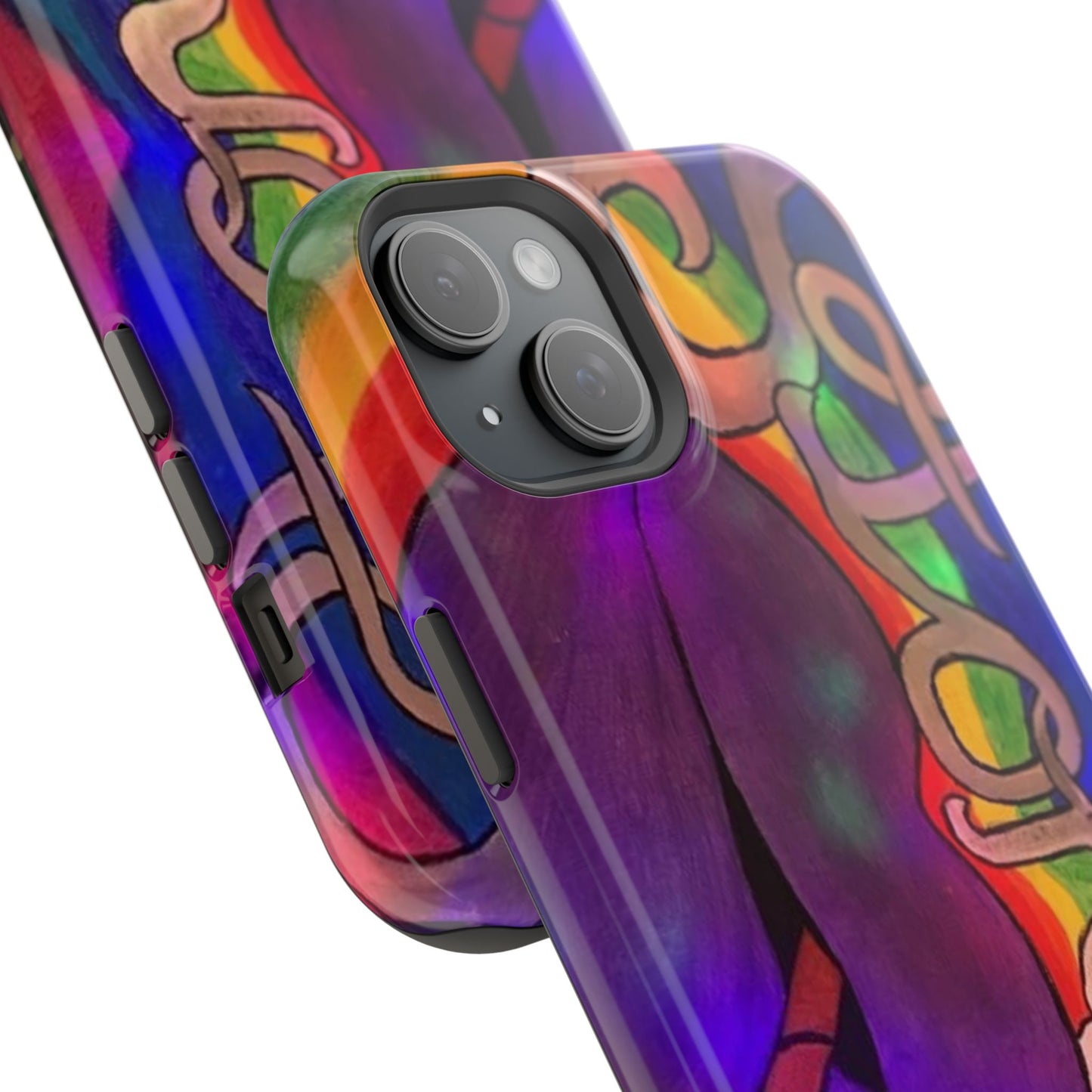 Vibrant Impact-Resistant Phone Cases, Colorful Phone Covers, Artistic Phone Protection, Unique Cases for Travel, Gift for Creative Souls