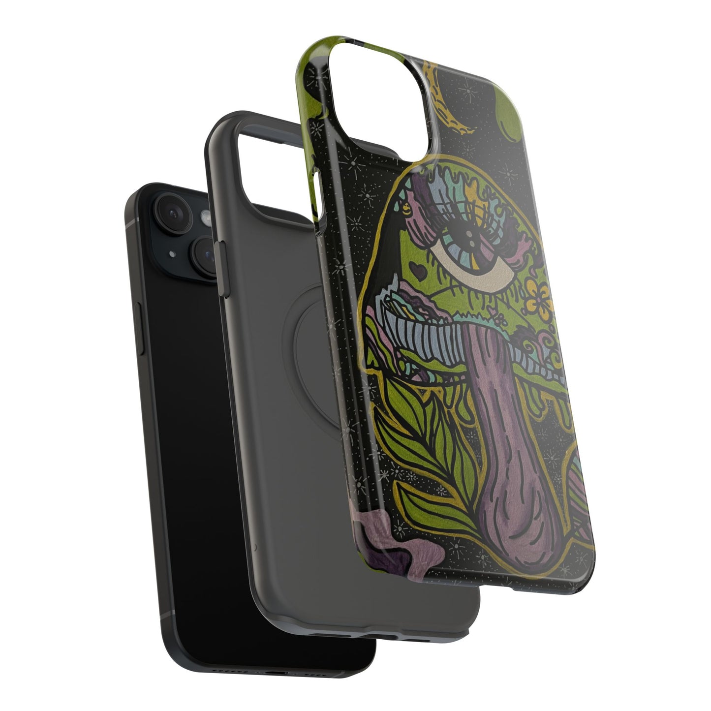 Artistic Impact-Resistant Phone Cases | Unique Design, Cartoon Aesthetic, Gift for Teens, Trendy Accessories, Casual Style