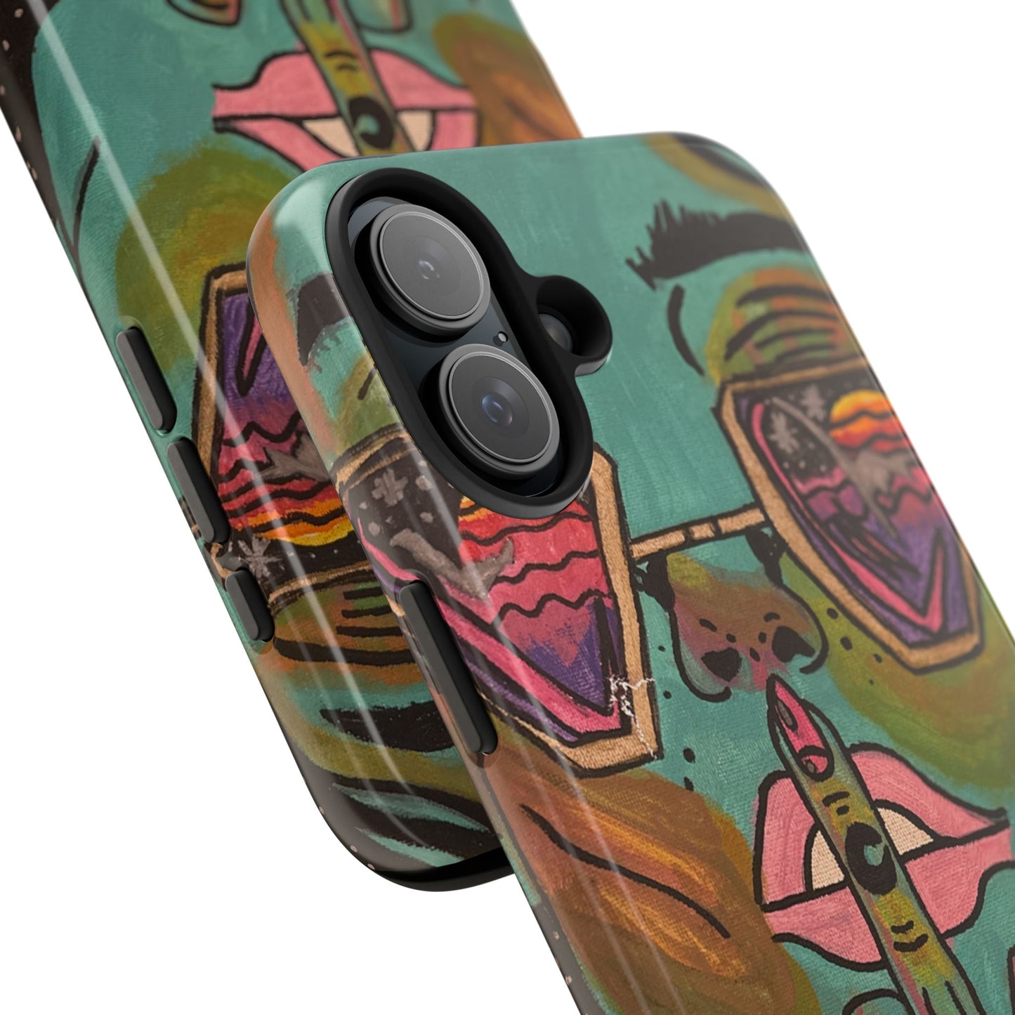 Vibrant Art Phone Case - Bold & Unique Tough Cases for Protection, Artistic Design Silicone Cover, Stylish Phone Accessory