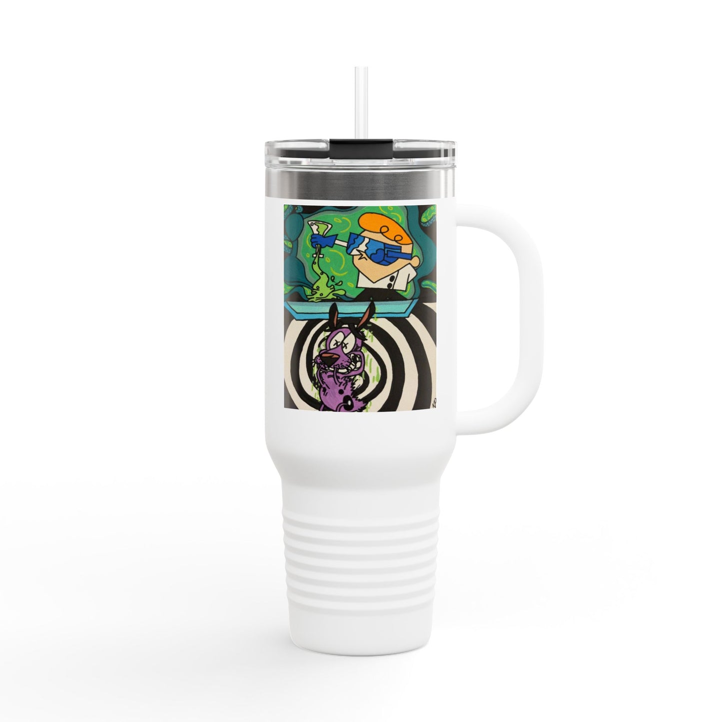 Colorful Insulated Travel Mug, 40oz - Fun Designs for Coffee Lovers, Hydration on-the-go, Gift for Friends, Unique Tumblers, [...]