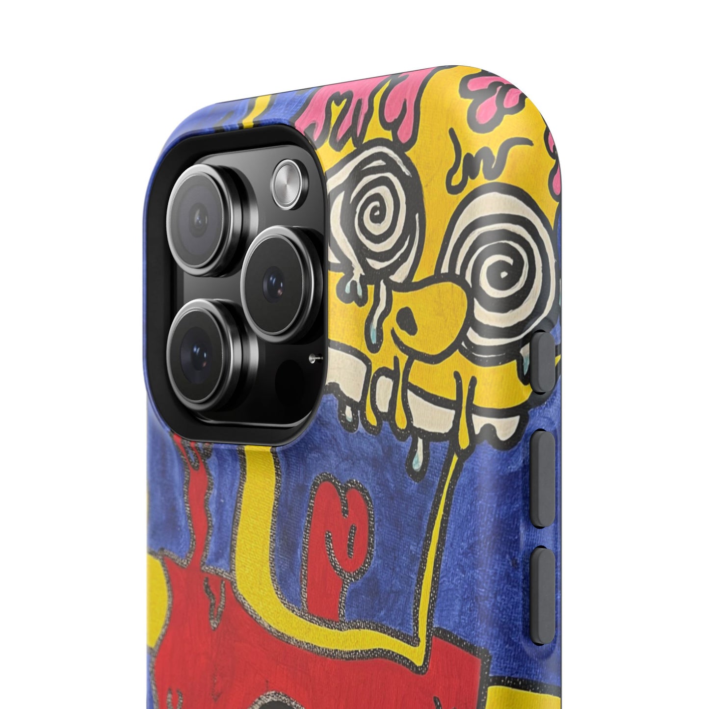 Colorful Impact-Resistant Phone Cases - Funky Artwork Cover, Phone Protection, Unique Gift, Fun Design, Cartoon Style