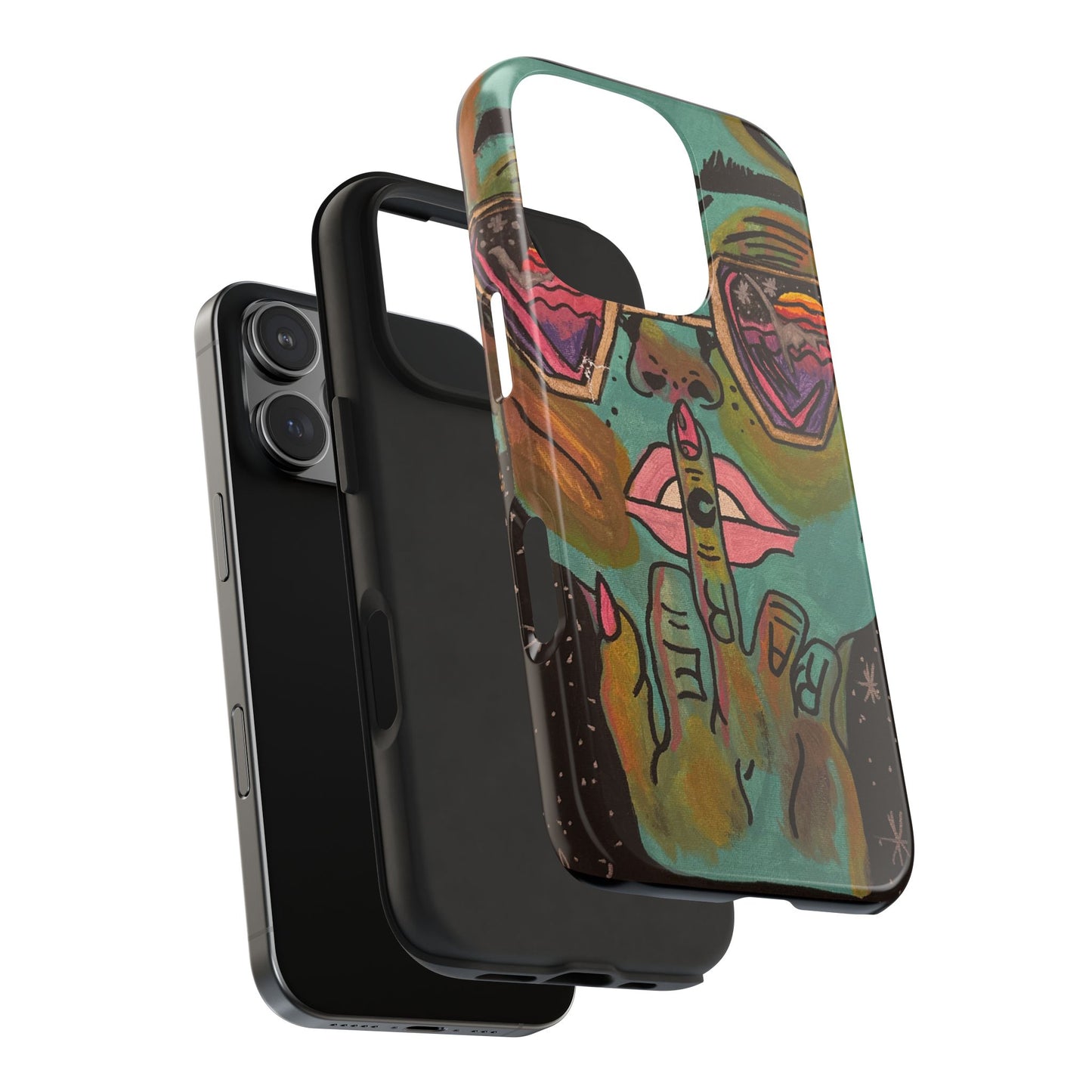 Vibrant Art Phone Case - Bold & Unique Tough Cases for Protection, Artistic Design Silicone Cover, Stylish Phone Accessory