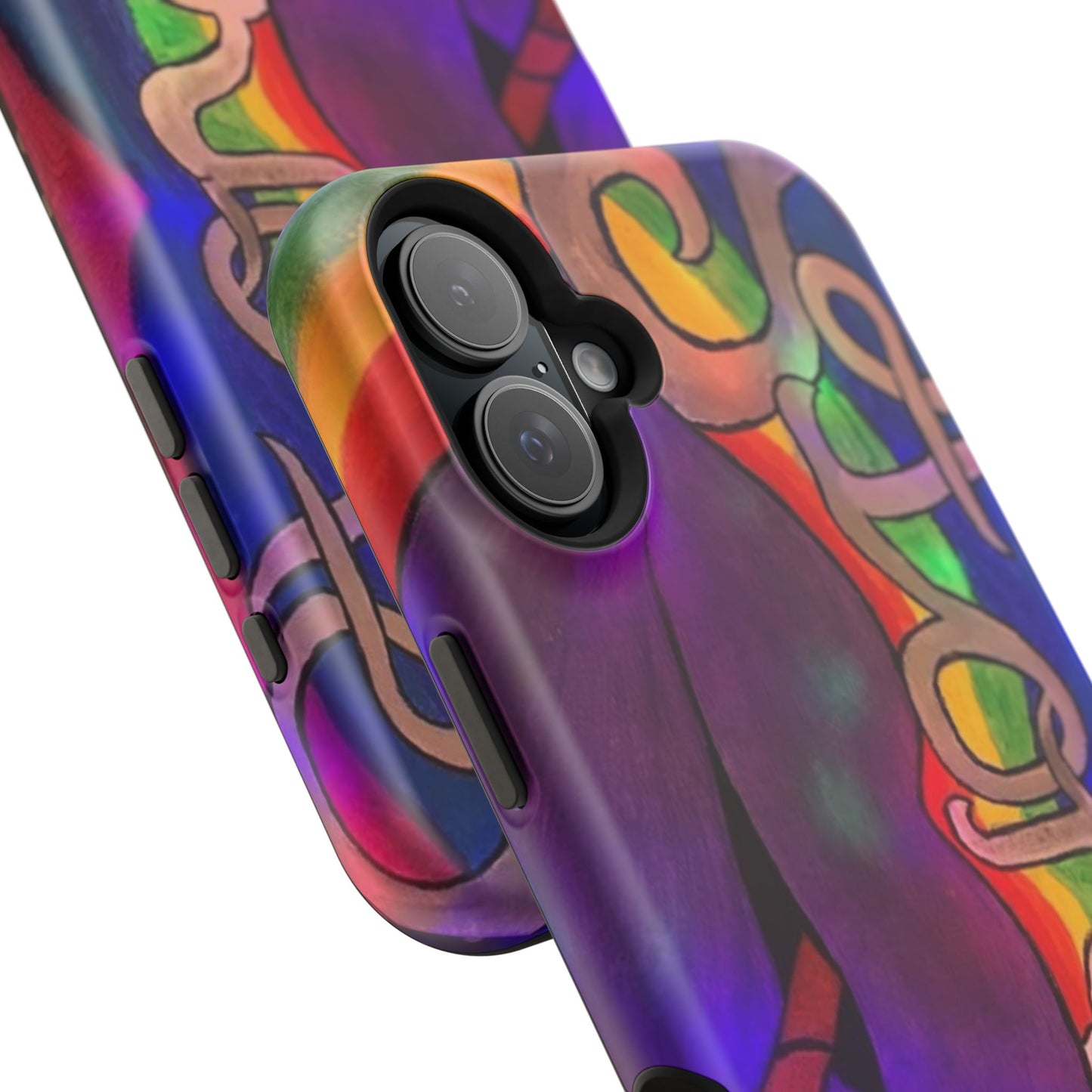 Vibrant Impact-Resistant Phone Cases, Colorful Phone Covers, Artistic Phone Protection, Unique Cases for Travel, Gift for Creative Souls