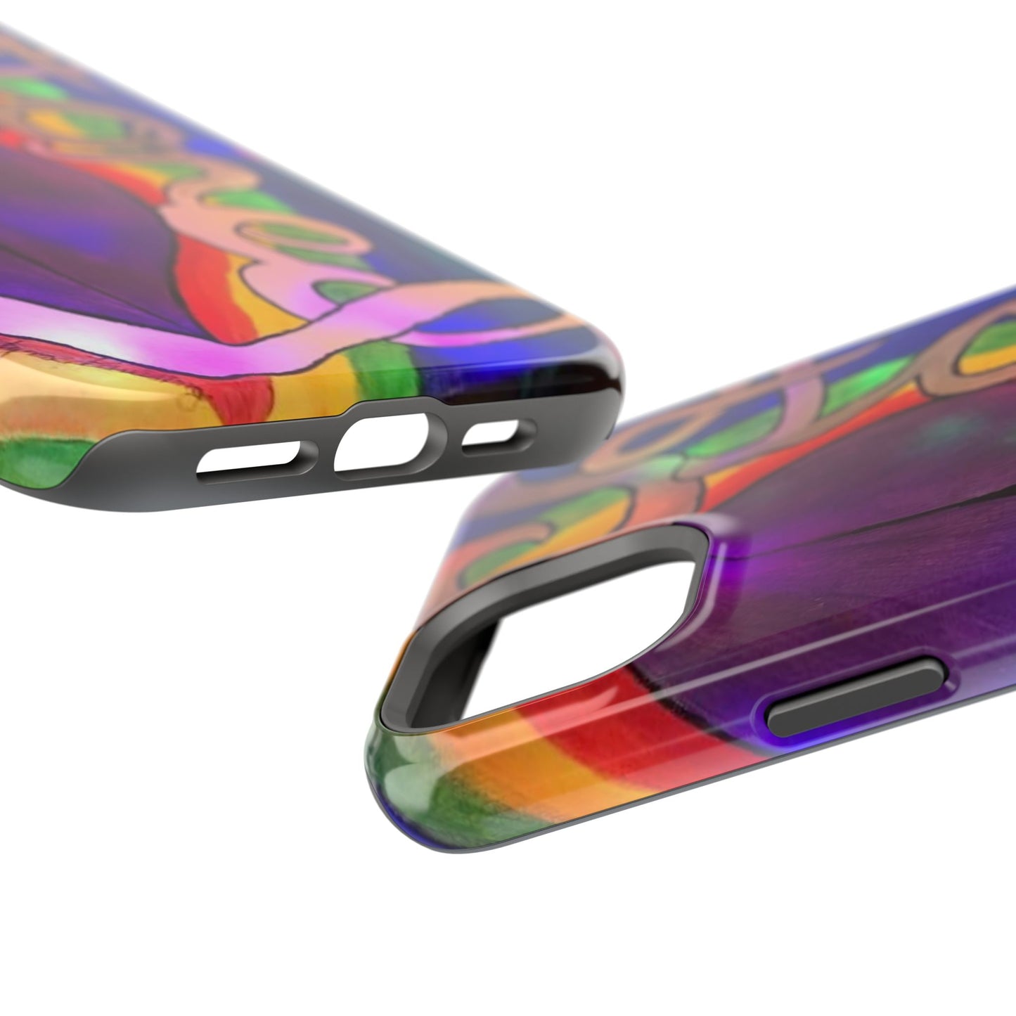Vibrant Impact-Resistant Phone Cases, Colorful Phone Covers, Artistic Phone Protection, Unique Cases for Travel, Gift for Creative Souls