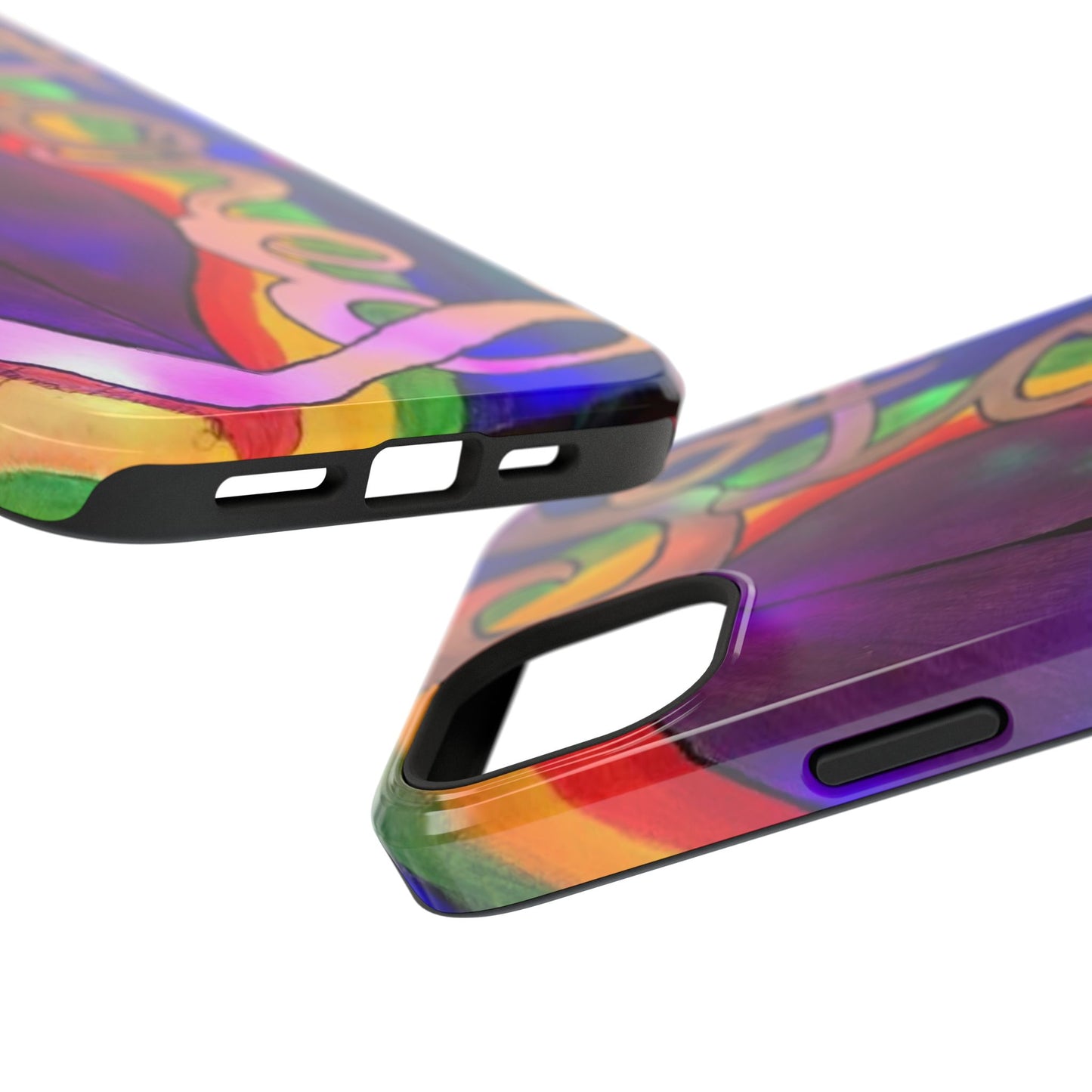 Vibrant Impact-Resistant Phone Cases, Colorful Phone Covers, Artistic Phone Protection, Unique Cases for Travel, Gift for Creative Souls