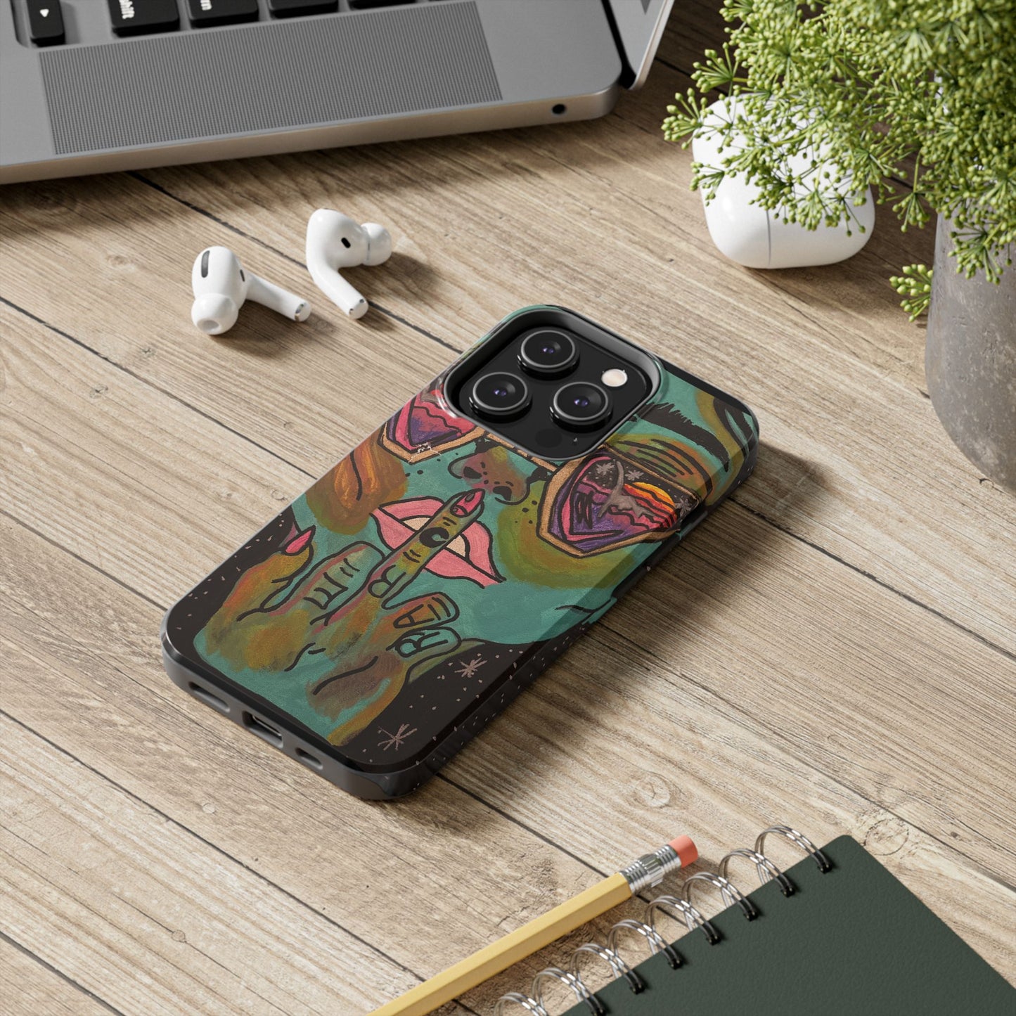 Vibrant Art Phone Case - Bold & Unique Tough Cases for Protection, Artistic Design Silicone Cover, Stylish Phone Accessory