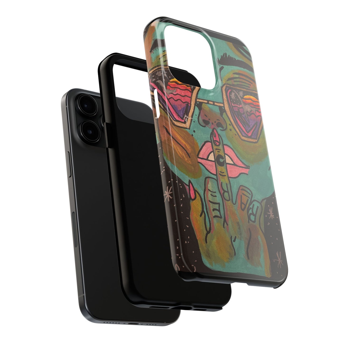 Vibrant Art Phone Case - Bold & Unique Tough Cases for Protection, Artistic Design Silicone Cover, Stylish Phone Accessory