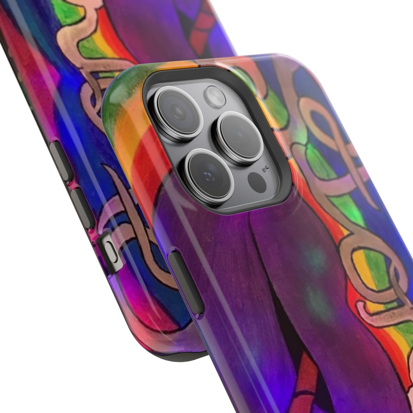 Vibrant Impact-Resistant Phone Cases, Colorful Phone Covers, Artistic Phone Protection, Unique Cases for Travel, Gift for Creative Souls