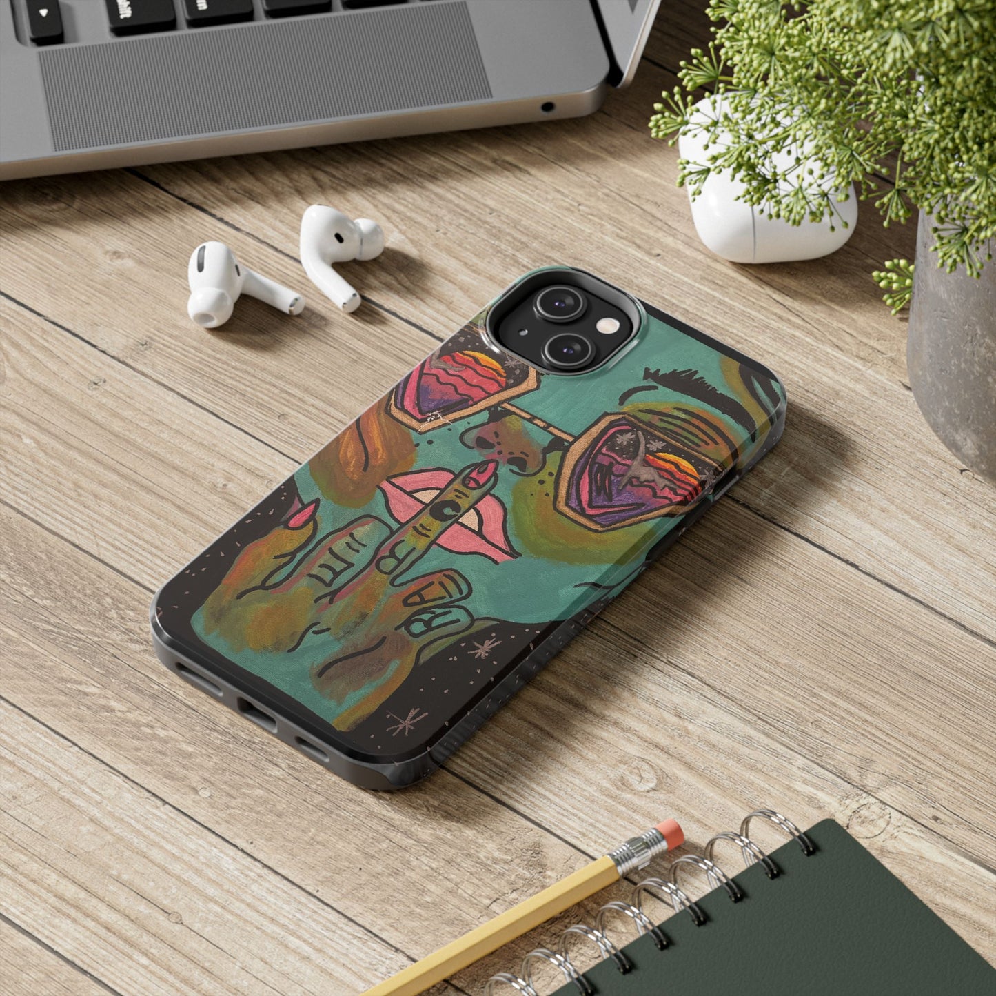 Vibrant Art Phone Case - Bold & Unique Tough Cases for Protection, Artistic Design Silicone Cover, Stylish Phone Accessory
