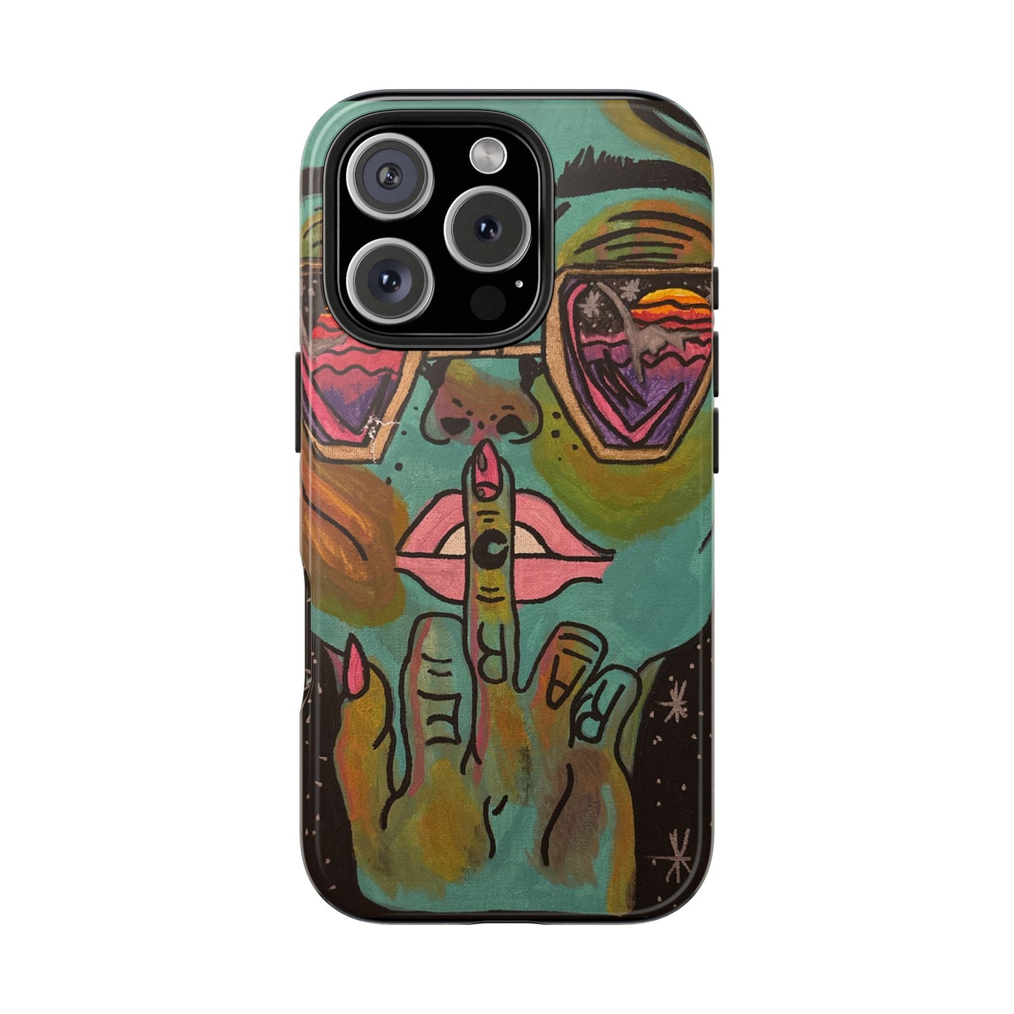 Vibrant Art Phone Case - Bold & Unique Tough Cases for Protection, Artistic Design Silicone Cover, Stylish Phone Accessory