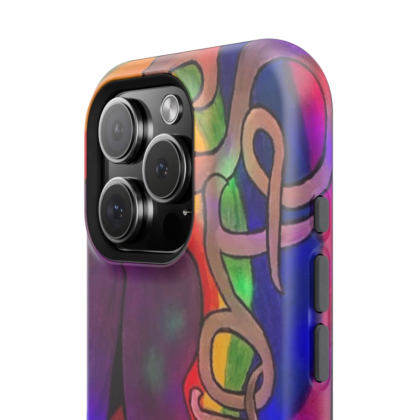 Vibrant Impact-Resistant Phone Cases, Colorful Phone Covers, Artistic Phone Protection, Unique Cases for Travel, Gift for Creative Souls