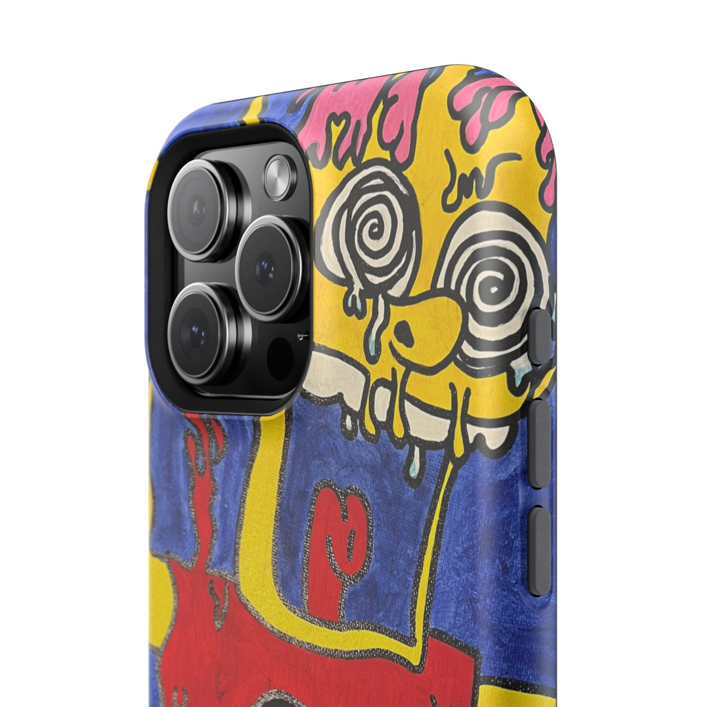 Colorful Impact-Resistant Phone Cases - Funky Artwork Cover, Phone Protection, Unique Gift, Fun Design, Cartoon Style