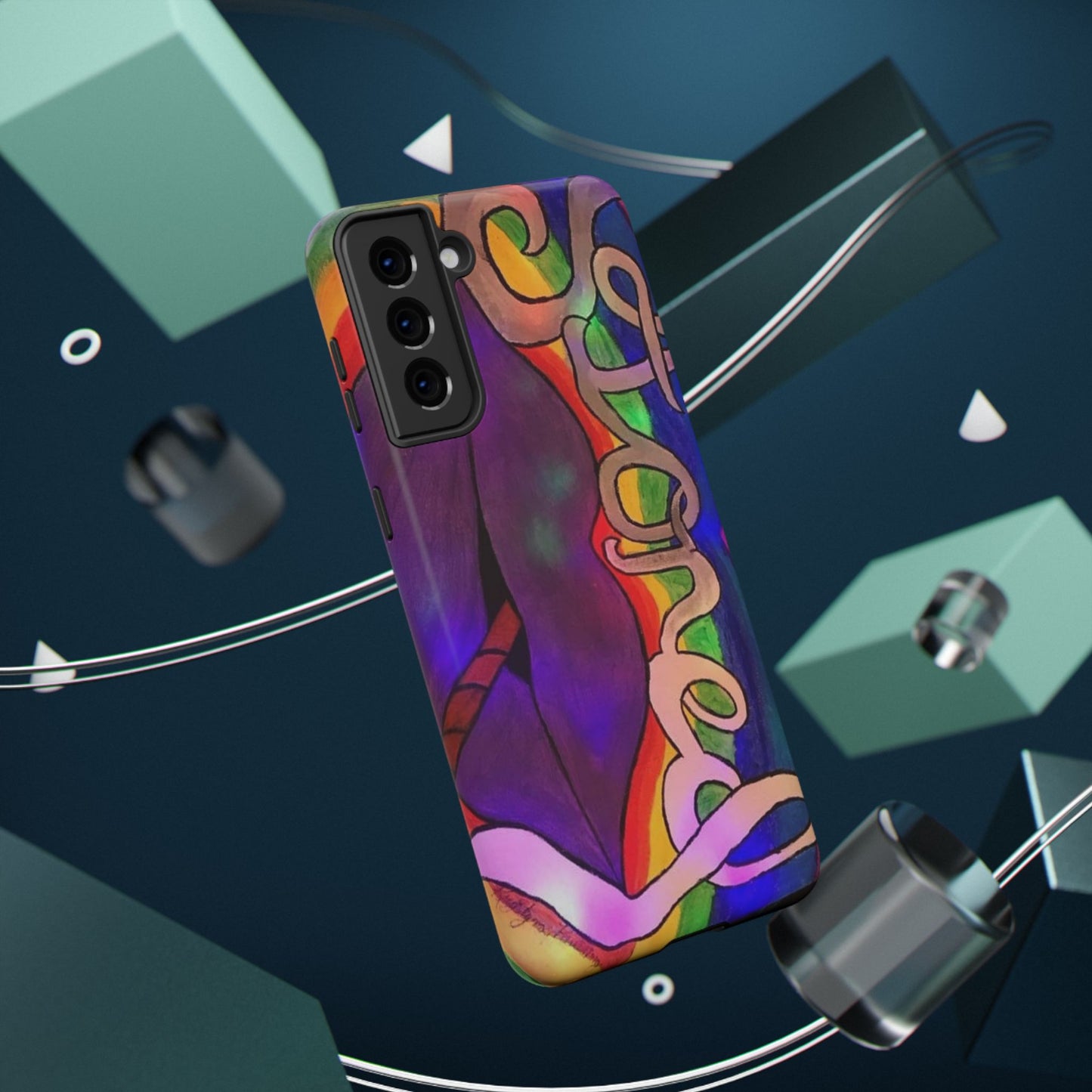 Vibrant Impact-Resistant Phone Cases, Colorful Phone Covers, Artistic Phone Protection, Unique Cases for Travel, Gift for Creative Souls