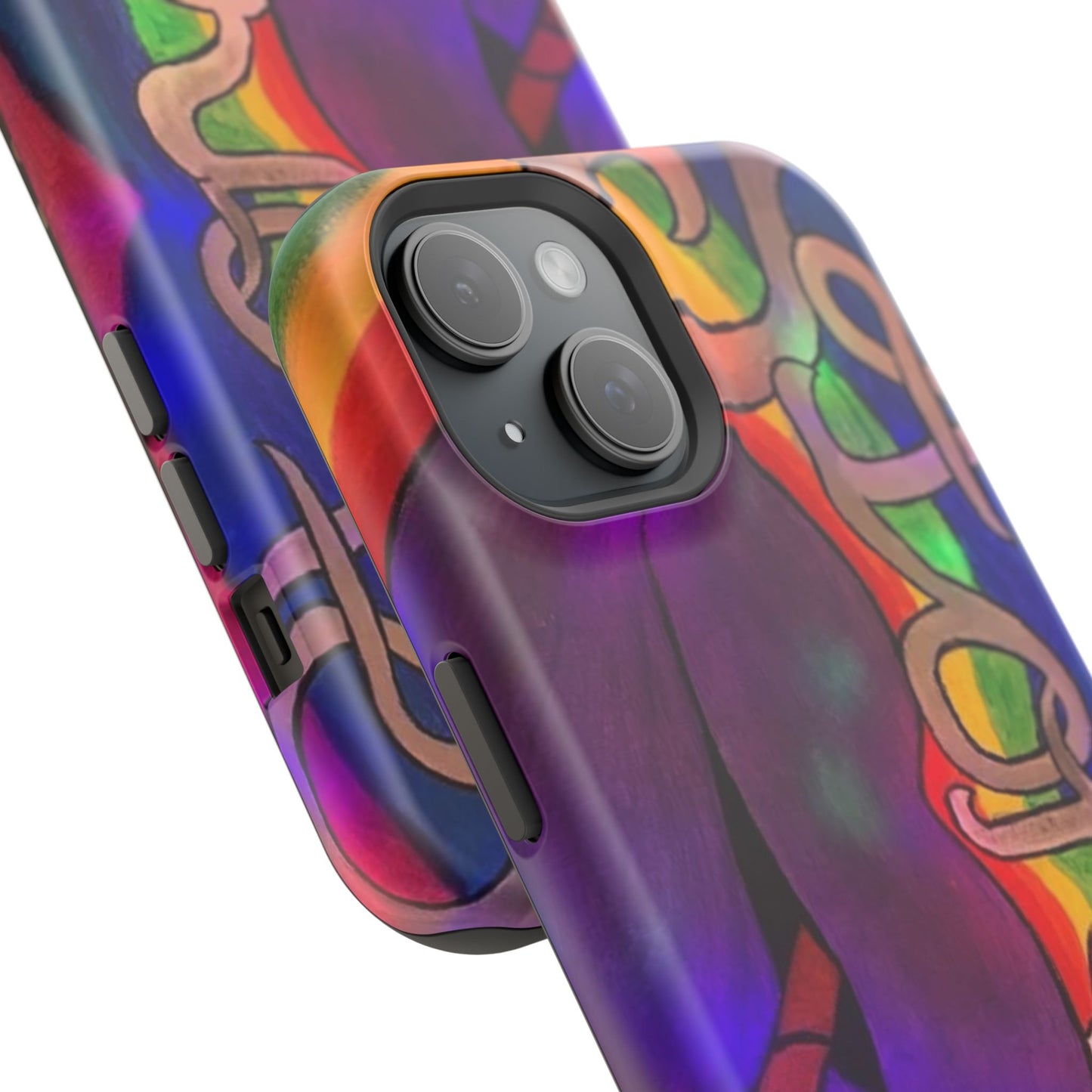 Vibrant Impact-Resistant Phone Cases, Colorful Phone Covers, Artistic Phone Protection, Unique Cases for Travel, Gift for Creative Souls