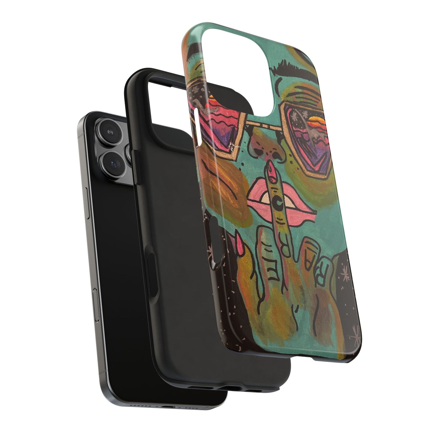 Vibrant Art Phone Case - Bold & Unique Tough Cases for Protection, Artistic Design Silicone Cover, Stylish Phone Accessory