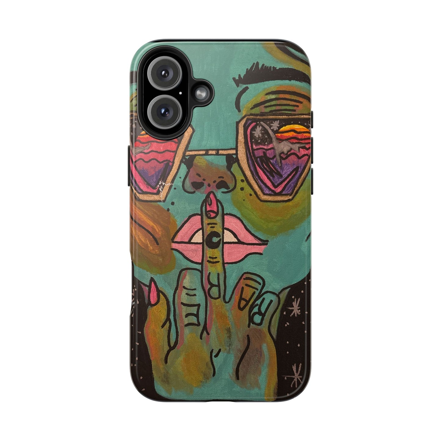 Vibrant Art Phone Case - Bold & Unique Tough Cases for Protection, Artistic Design Silicone Cover, Stylish Phone Accessory