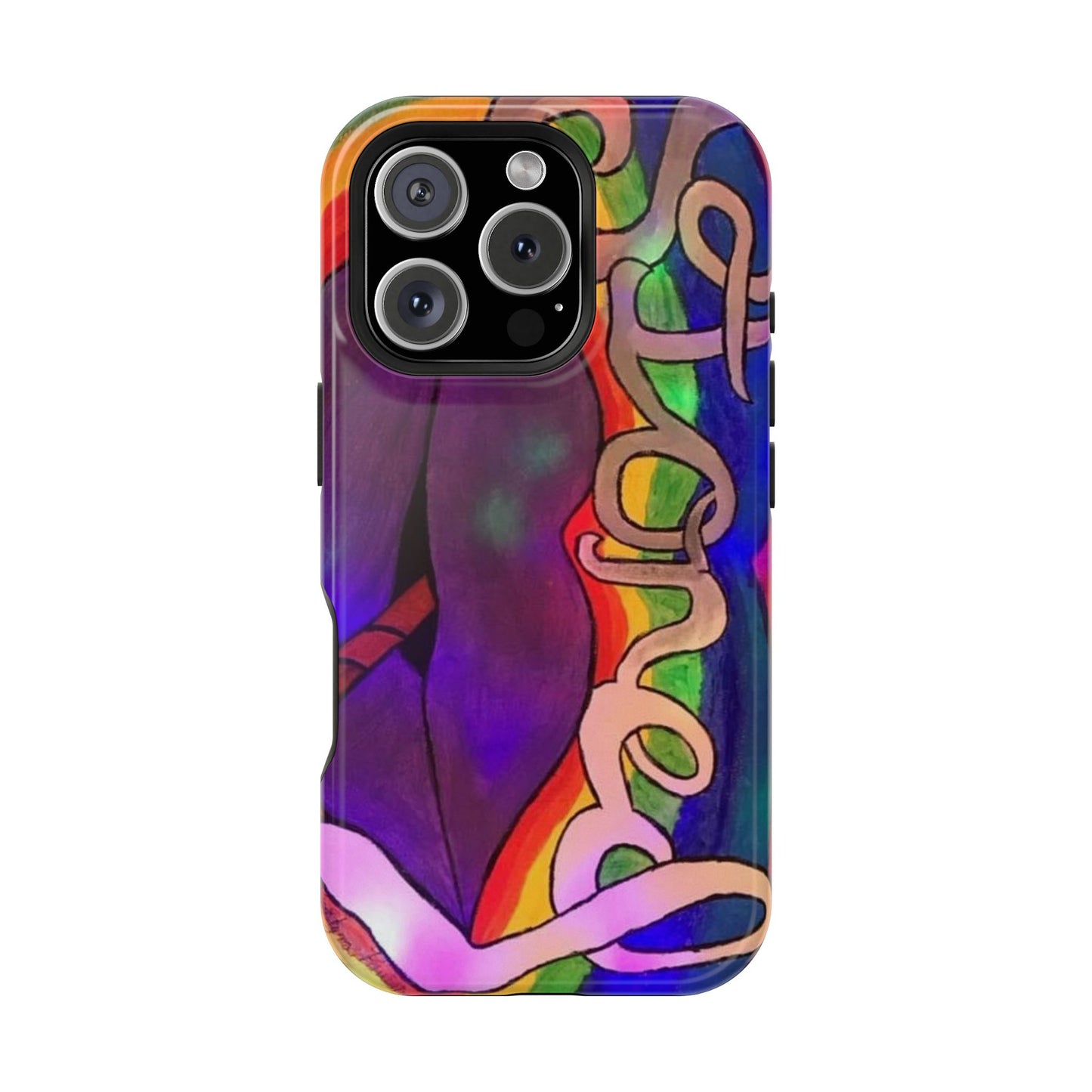 Vibrant Impact-Resistant Phone Cases, Colorful Phone Covers, Artistic Phone Protection, Unique Cases for Travel, Gift for Creative Souls