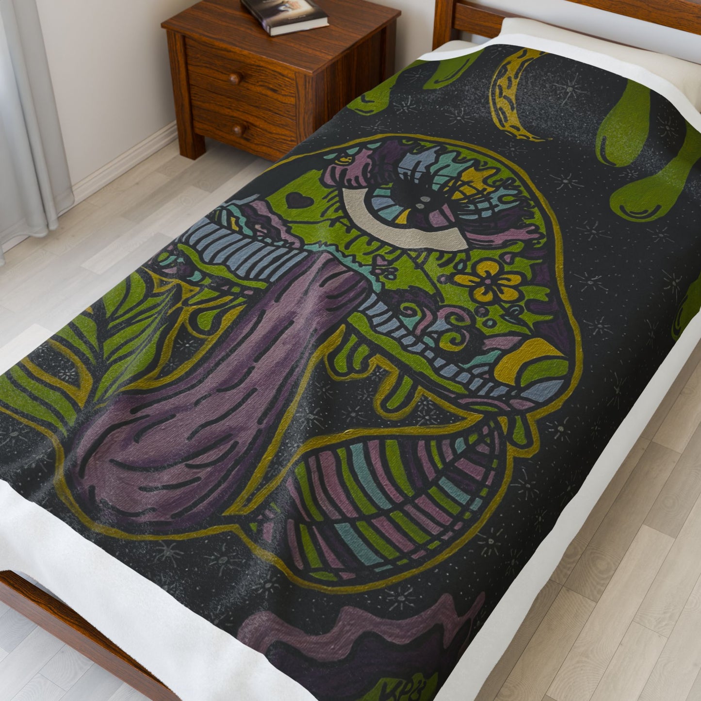 Psychedelic Mushroom Velveteen Plush Blanket, Cozy Throw Blanket for Home Decor, Perfect Gift for Nature Lovers, Festivals, and Chill [...]