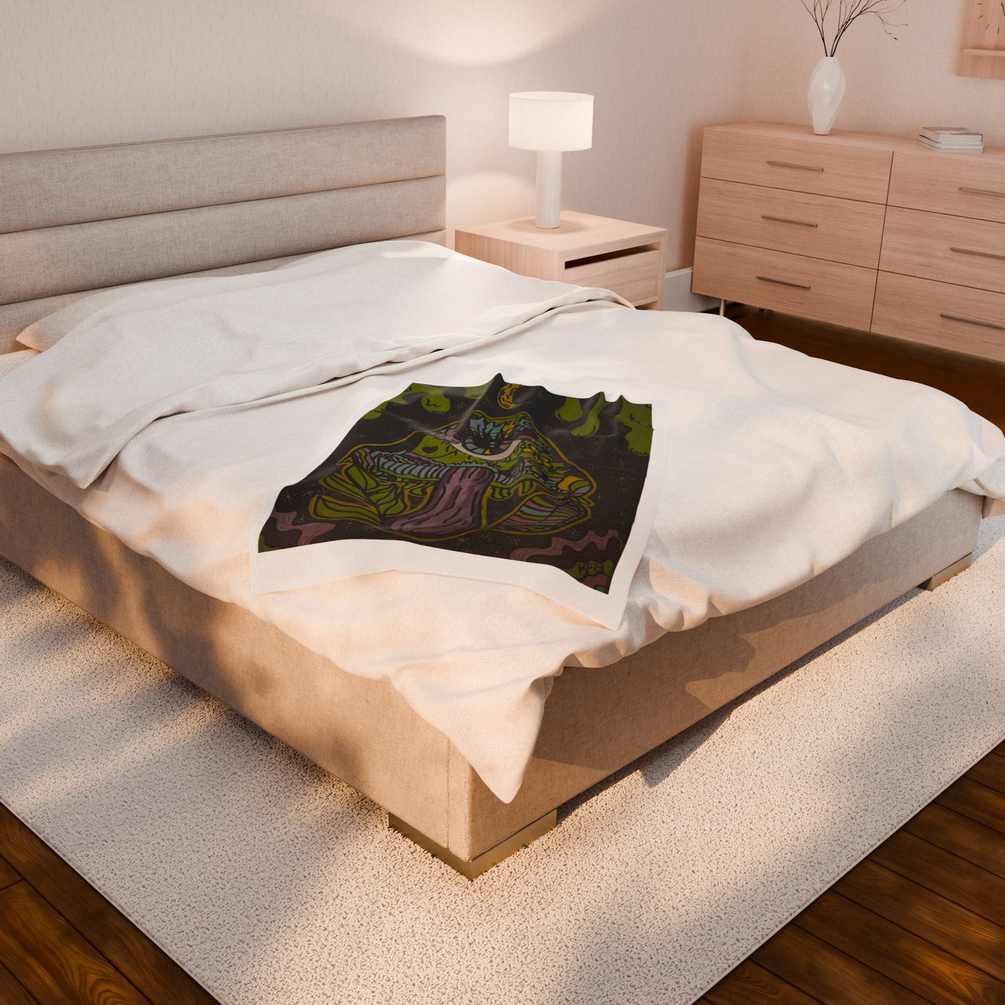 Psychedelic Mushroom Velveteen Plush Blanket, Cozy Throw Blanket for Home Decor, Perfect Gift for Nature Lovers, Festivals, and Chill [...]