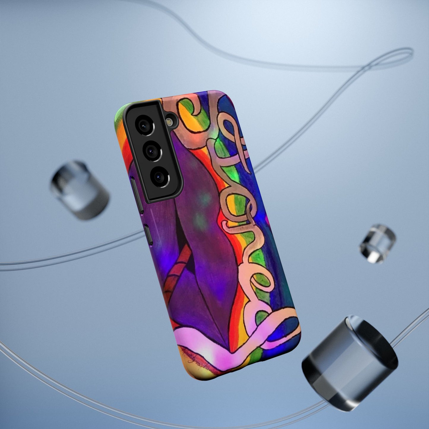 Vibrant Impact-Resistant Phone Cases, Colorful Phone Covers, Artistic Phone Protection, Unique Cases for Travel, Gift for Creative Souls