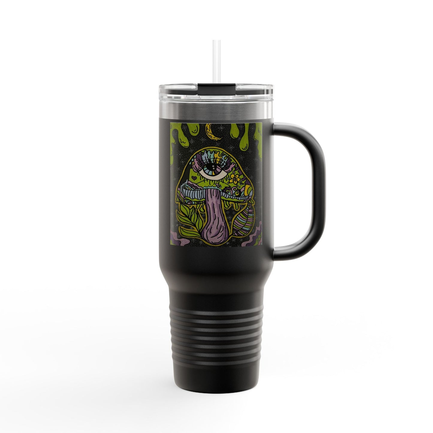 Spooky Monster Insulated Travel Mug | 40oz Funny Coffee Cup for Halloween, Unique Gifts for Friends, Reusable Drinkware, Party Favor