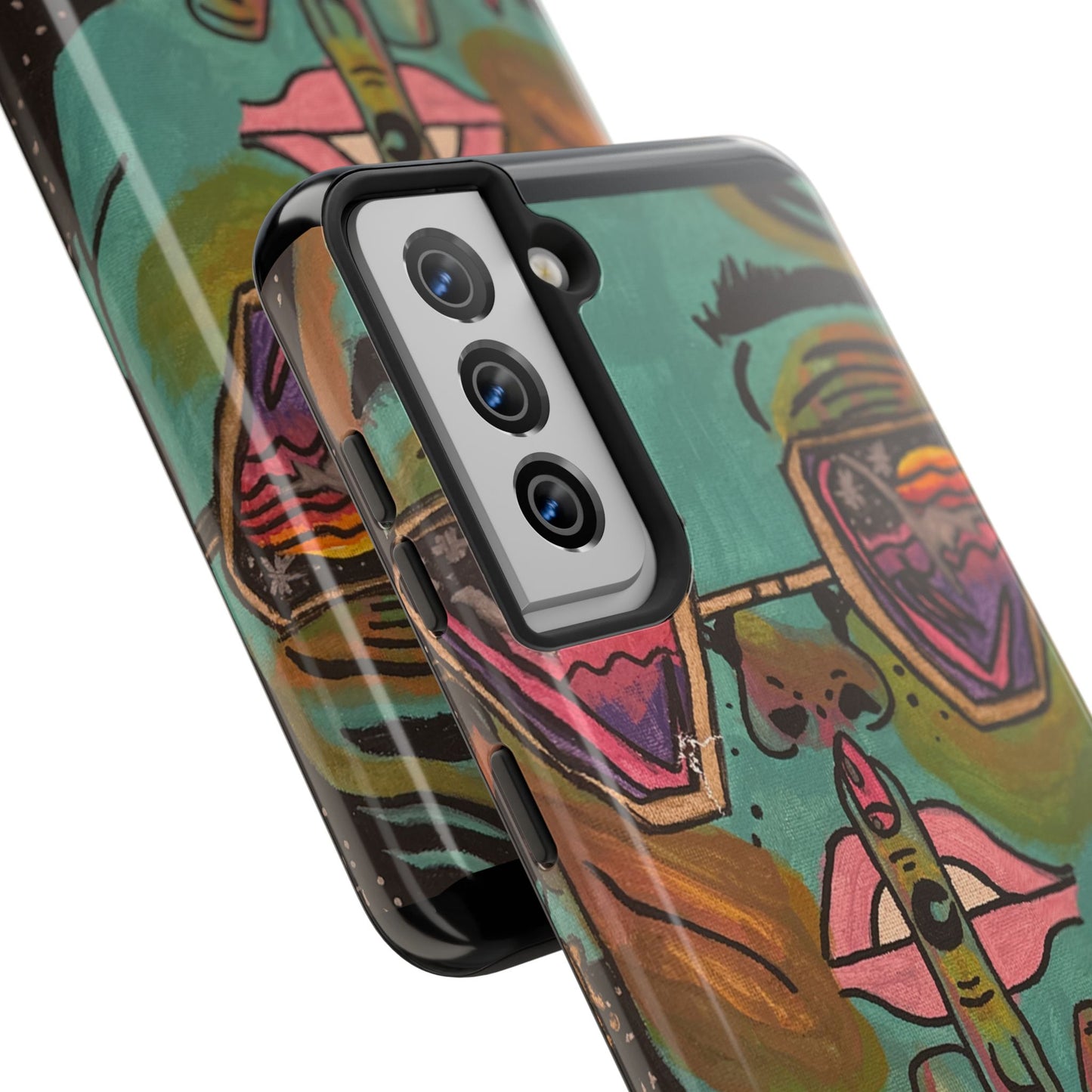 Vibrant Art Phone Case - Bold & Unique Tough Cases for Protection, Artistic Design Silicone Cover, Stylish Phone Accessory