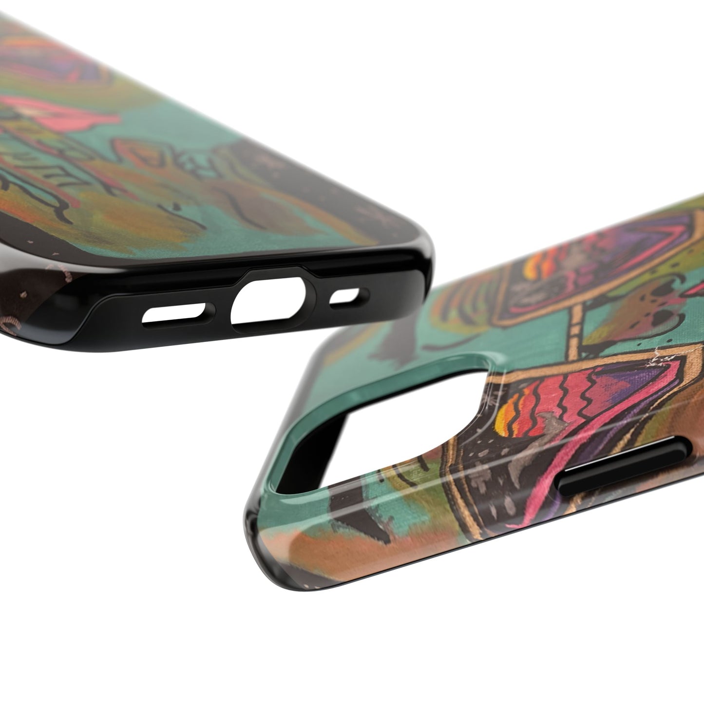 Vibrant Art Phone Case - Bold & Unique Tough Cases for Protection, Artistic Design Silicone Cover, Stylish Phone Accessory