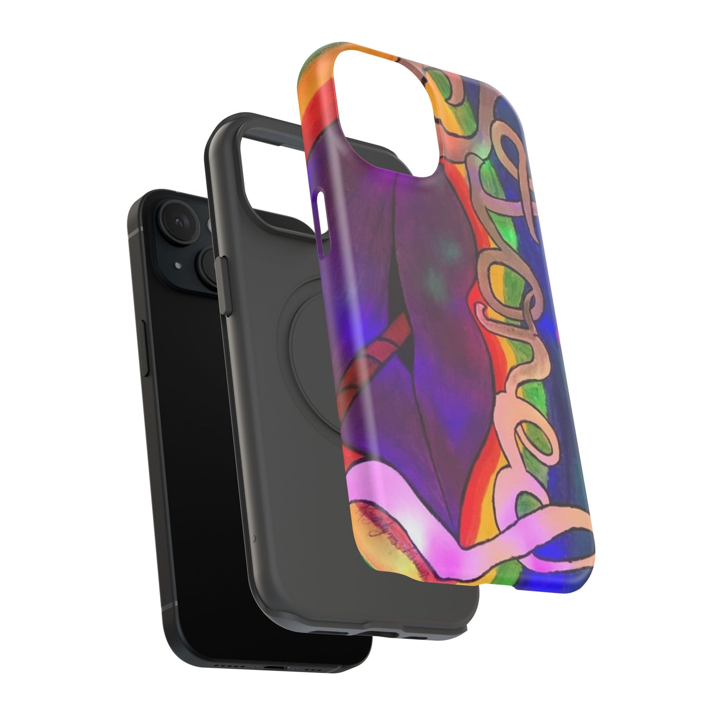 Vibrant Impact-Resistant Phone Cases, Colorful Phone Covers, Artistic Phone Protection, Unique Cases for Travel, Gift for Creative Souls