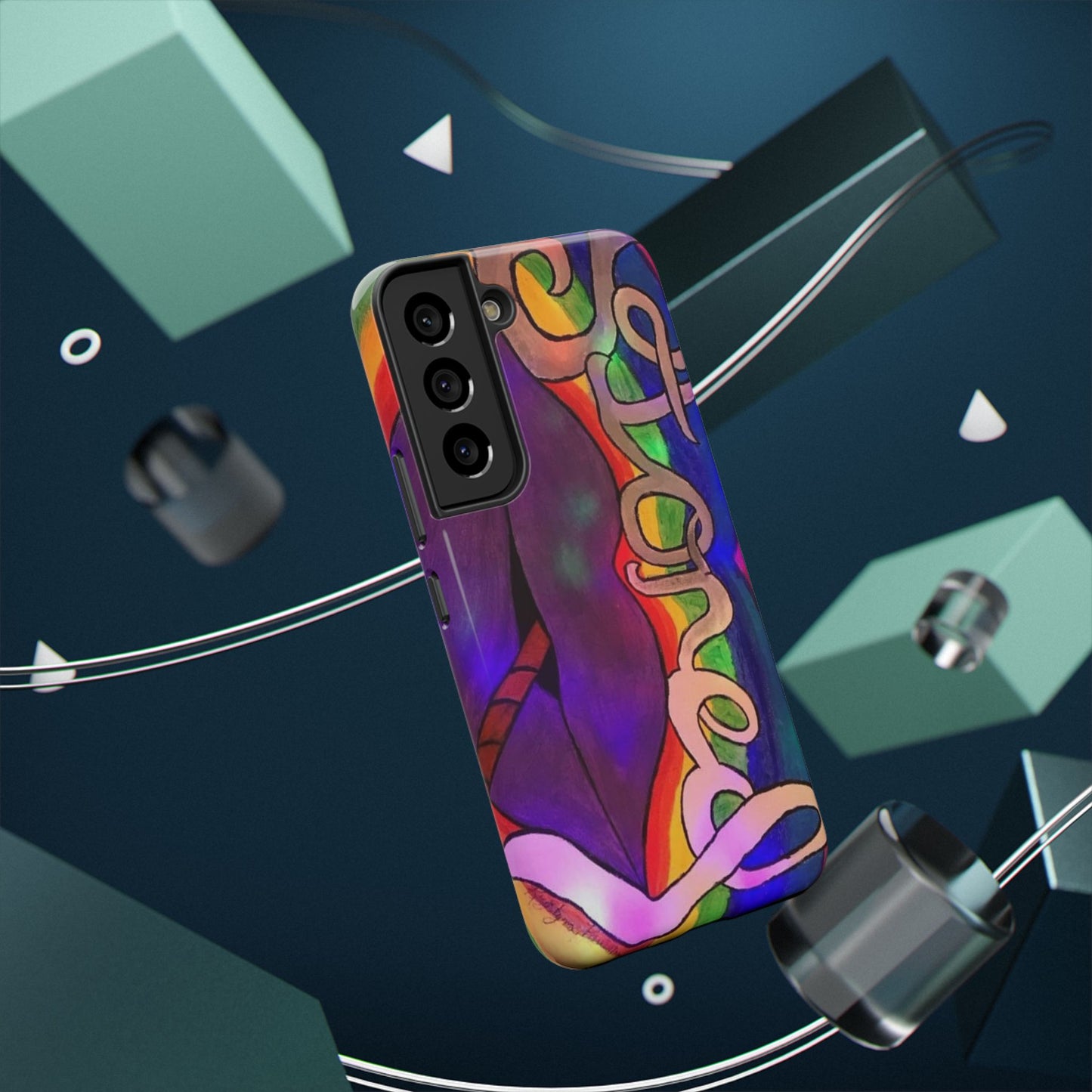 Vibrant Impact-Resistant Phone Cases, Colorful Phone Covers, Artistic Phone Protection, Unique Cases for Travel, Gift for Creative Souls