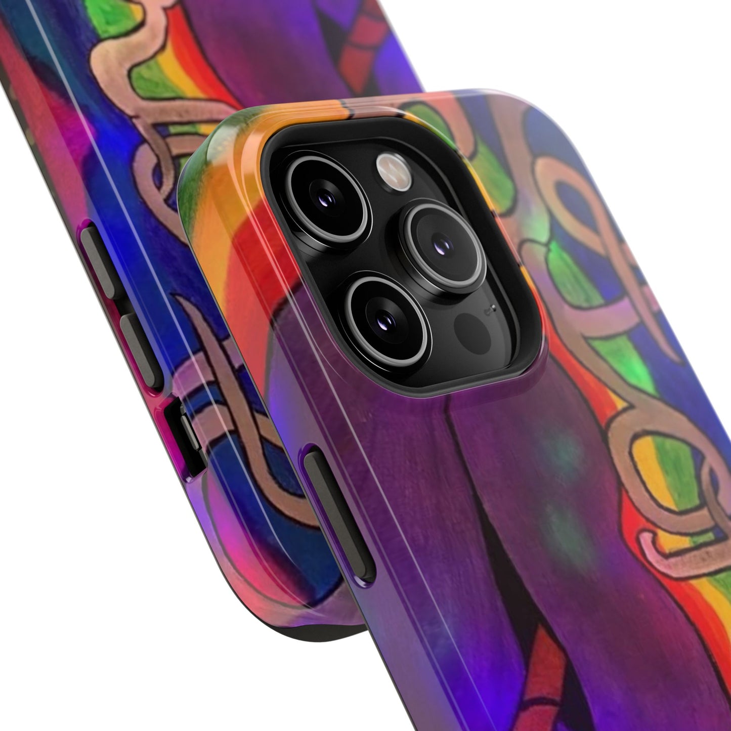 Vibrant Impact-Resistant Phone Cases, Colorful Phone Covers, Artistic Phone Protection, Unique Cases for Travel, Gift for Creative Souls
