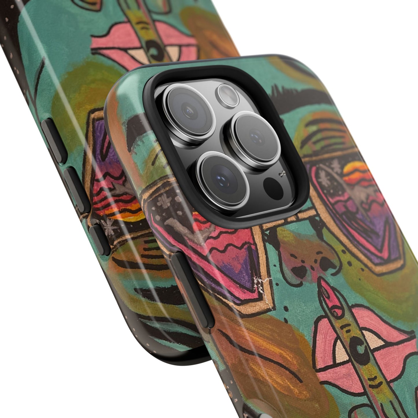 Vibrant Art Phone Case - Bold & Unique Tough Cases for Protection, Artistic Design Silicone Cover, Stylish Phone Accessory