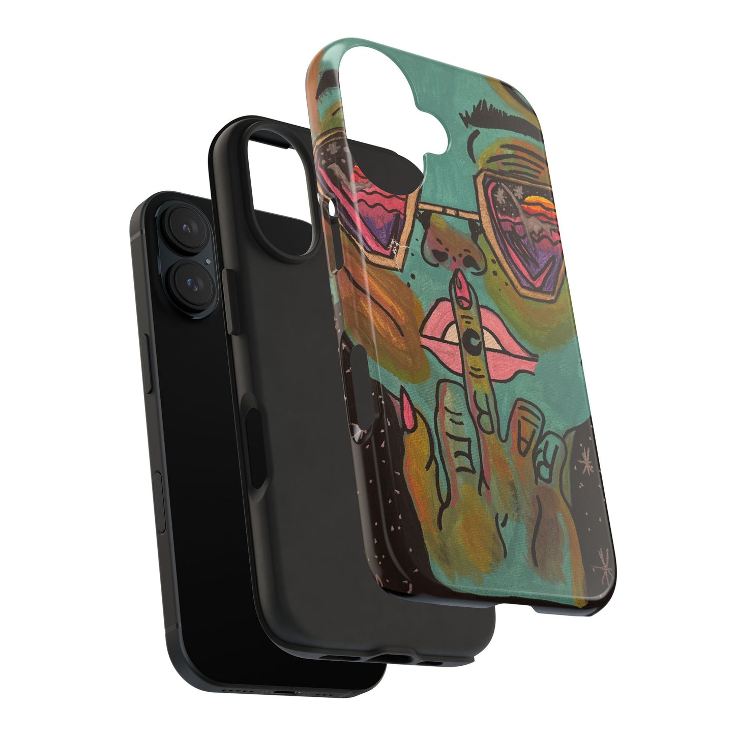 Vibrant Art Phone Case - Bold & Unique Tough Cases for Protection, Artistic Design Silicone Cover, Stylish Phone Accessory